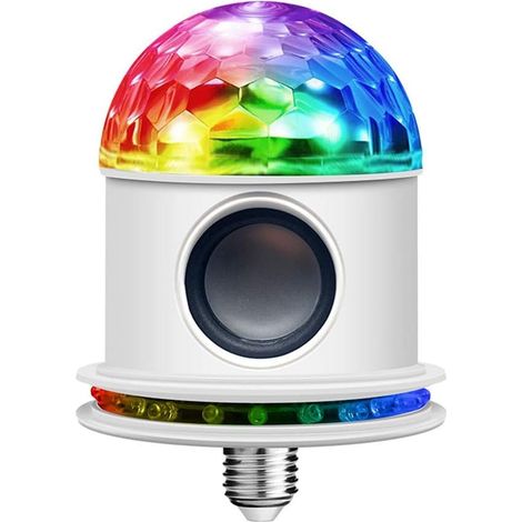 Glühbirne Connectée Zu Haut-parleur Intégré, Couleurs Changeantes Pilotables Zu Distance, Sockel E27 – Neu
