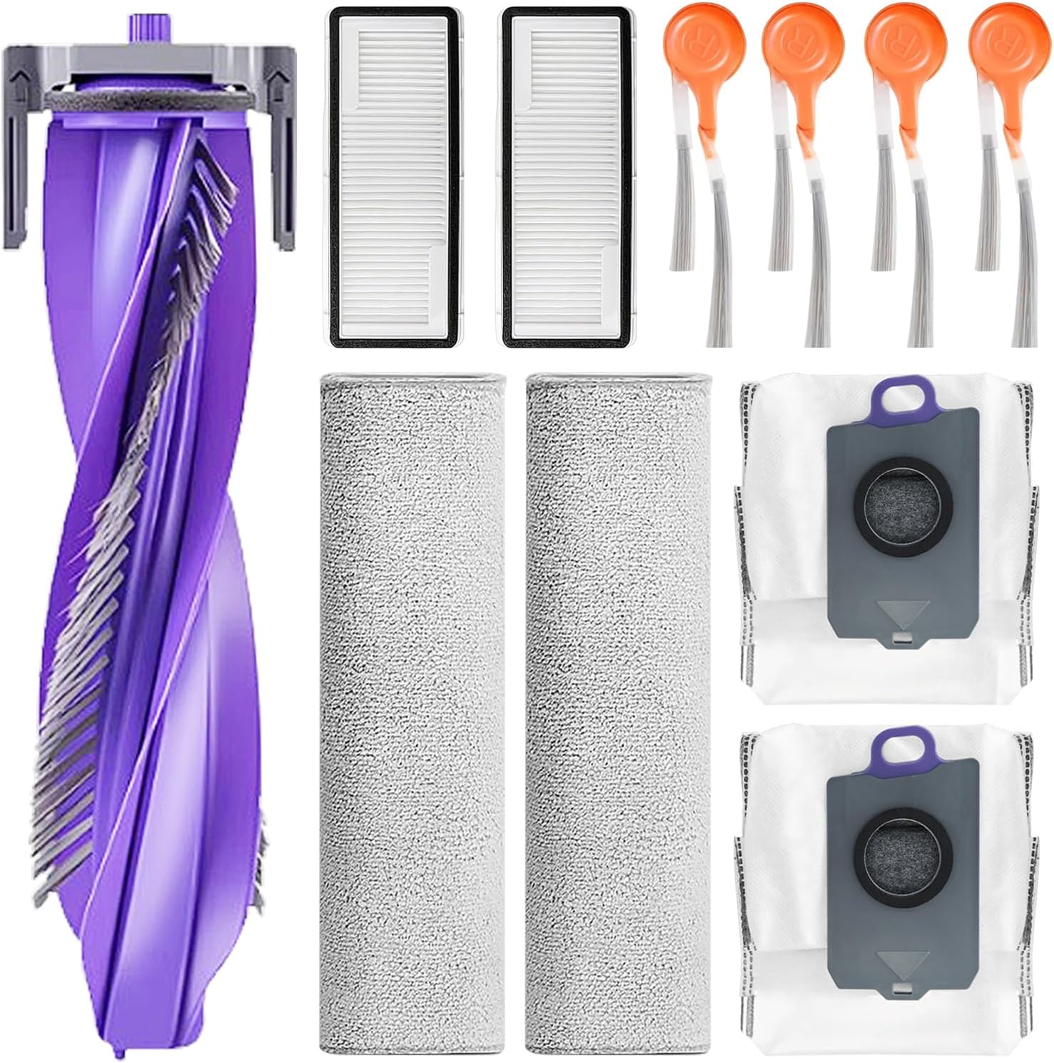 Set D'Zubehör Ersatz Kompatibel Mit Narwal Flow 2 Roboter Staubsauger Stück 1 Bürste Principale 2 Tr – Neu