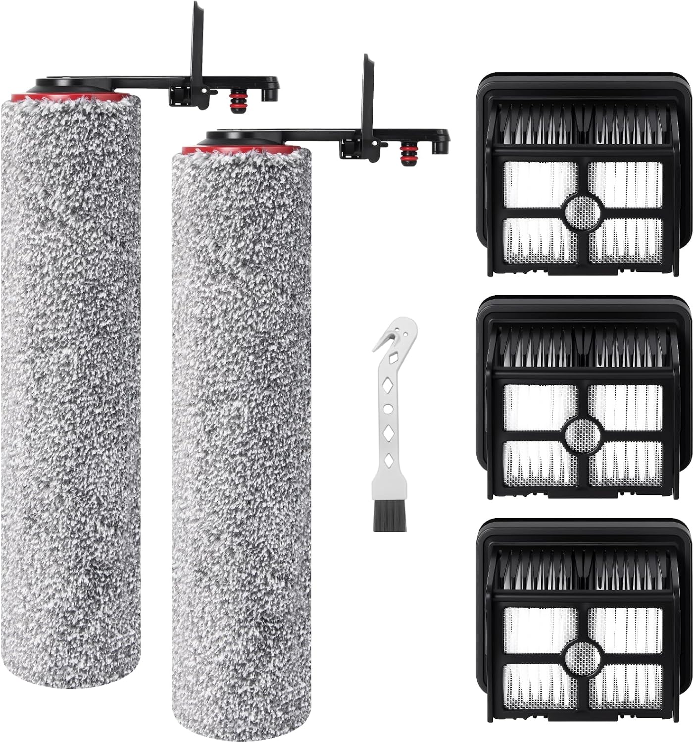 Rolle Bürste Und Ersatzfilter Hepa Für Dreame H15 Pro Heat Staubsauger Laveur Zubehör, 2 Bürste Rotativede Ersatz, 3