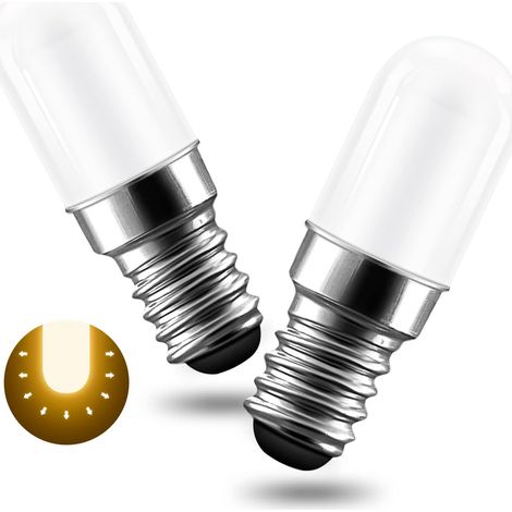 Glühbirnen Frigo Led Zu Sockel E14, 2 Watts, Winkel 360 Grad, Licht Warm 3000 K, Einsparung D Énergi – Neu