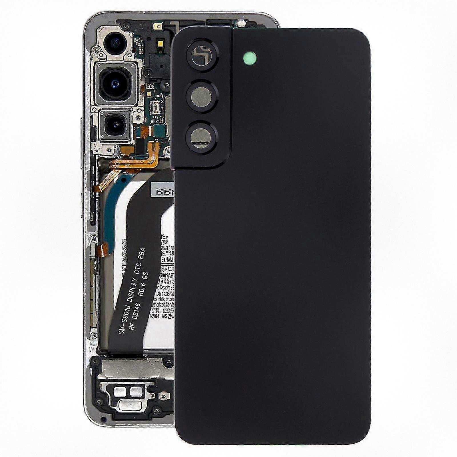 Ersatz-akkudeckel Für Samsung Galaxy S22 5g Sm-s901b – Robustes Ersatzteil Für Schutzhülle Schwarz