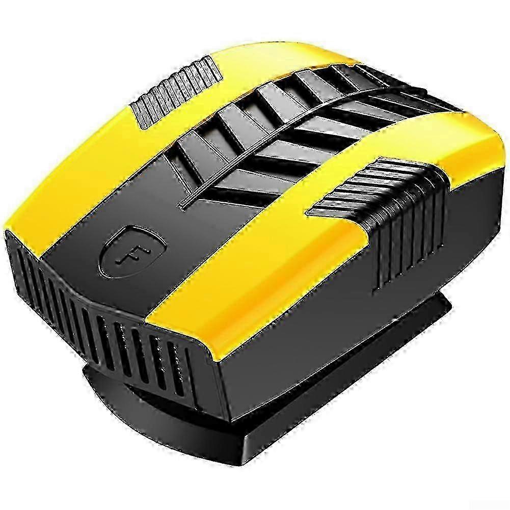 Tragbare Autoheizung (12 V, 1800 W) – Schnelles Aufheizen & 360° Verstellbarer Luftstrom, Ideal Zum Enteisen Der Windschutzscheibe, Farbe: Gelb