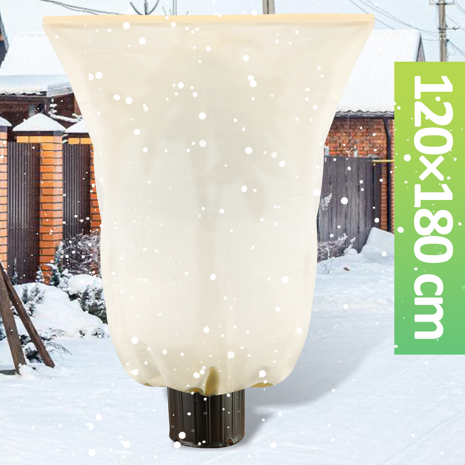 Jiubiaz Winterschutz Wintervlies 1x 100g/m² Für Kübelpflanzen Pflanzen 120x180cm Frostschutz Gartenvlies