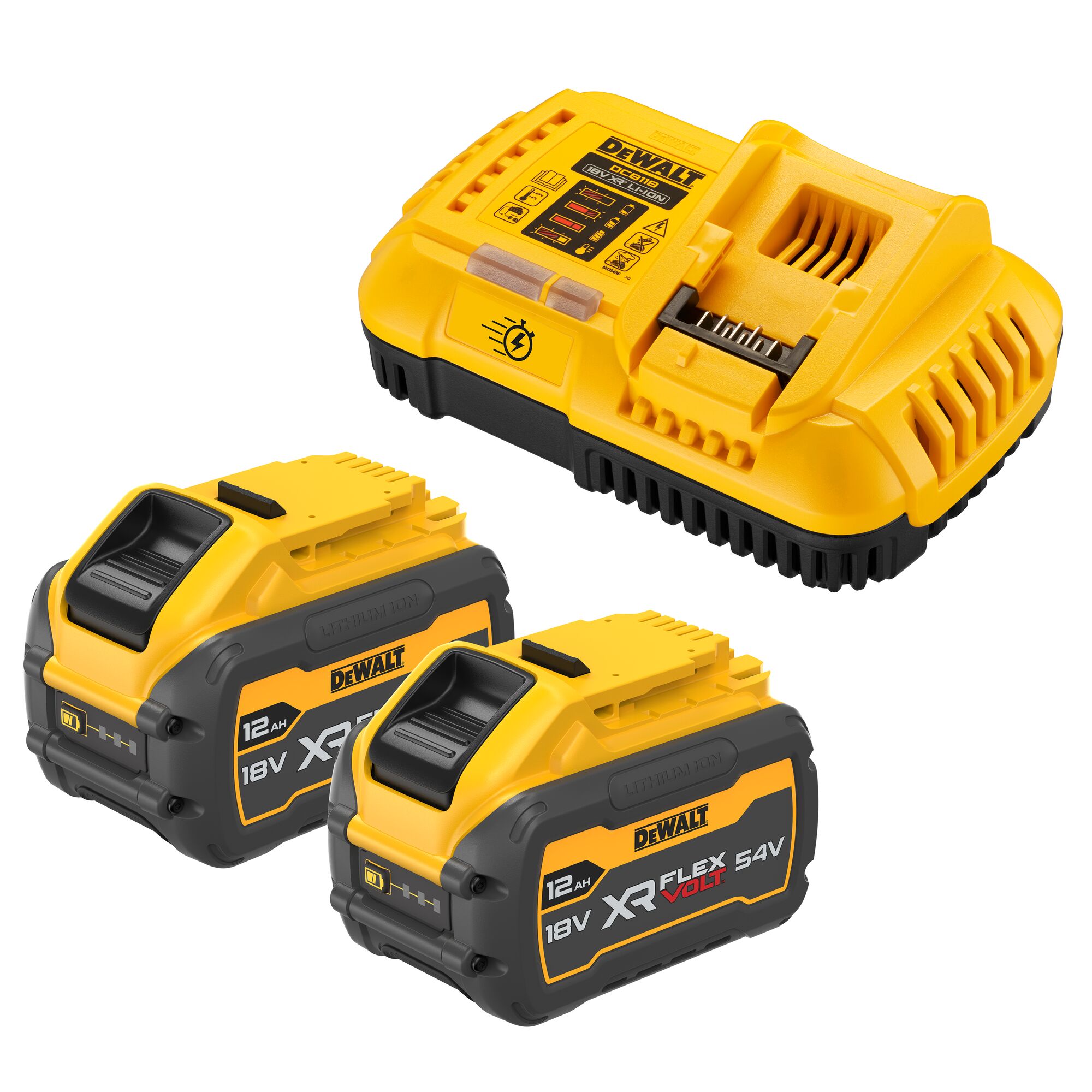 Dewalt Tabless Akku-starter-set, 216 Wh, Dcb118xy2
