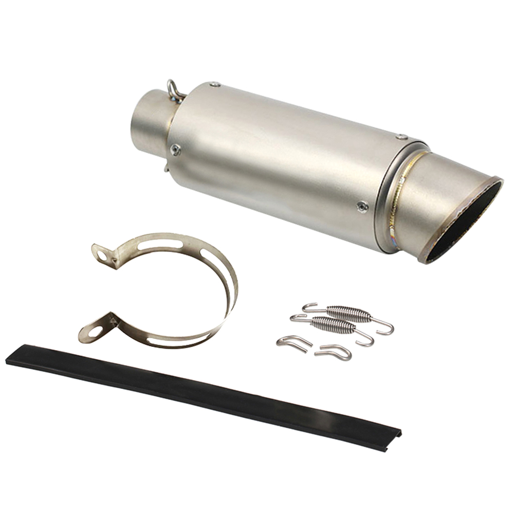 Universeller Edelstahlauspuff, 51 Mm, Für Motorräder, Roller Und Motocross-maschinen