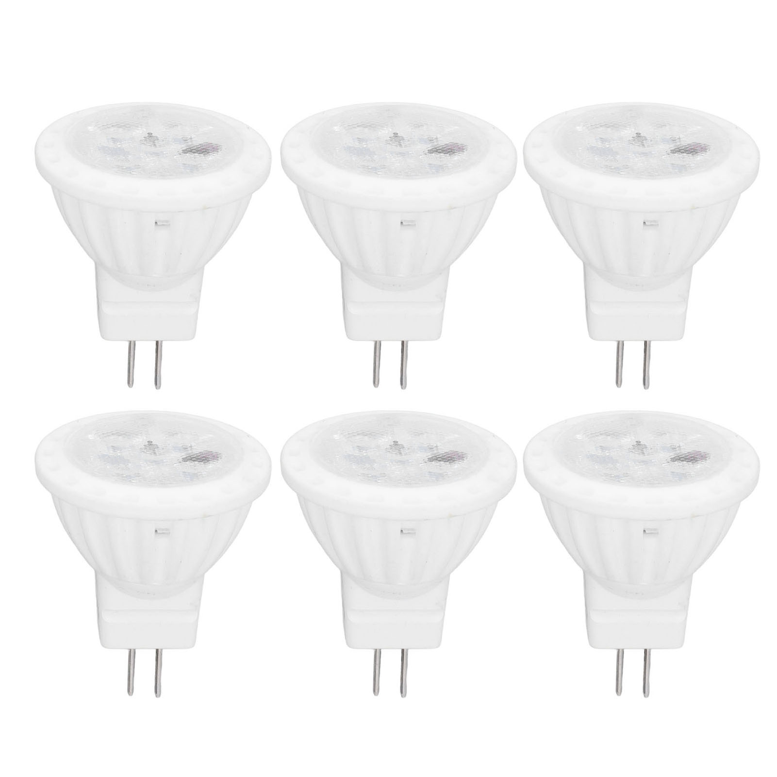 Set Aus 6 Dimmbaren Led-strahlern, 360 Lm, Mr11, Keramiksockel, Gu4, 110 V, 4 W, Für Die Landschaftsbeleuchtung Auf Schienen.