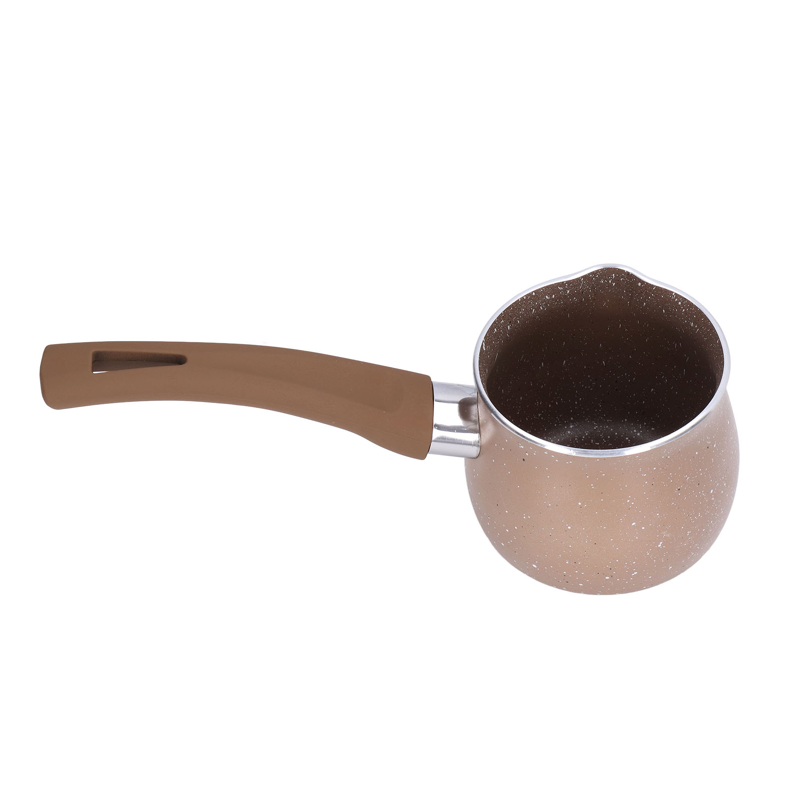 Antihaftbeschichteter Milchtopf (8 Cm Durchmesser), Aluminiumlegierungstopf Mit Einem Griff Für Kaffee, Butter, Schokoladenbrownies