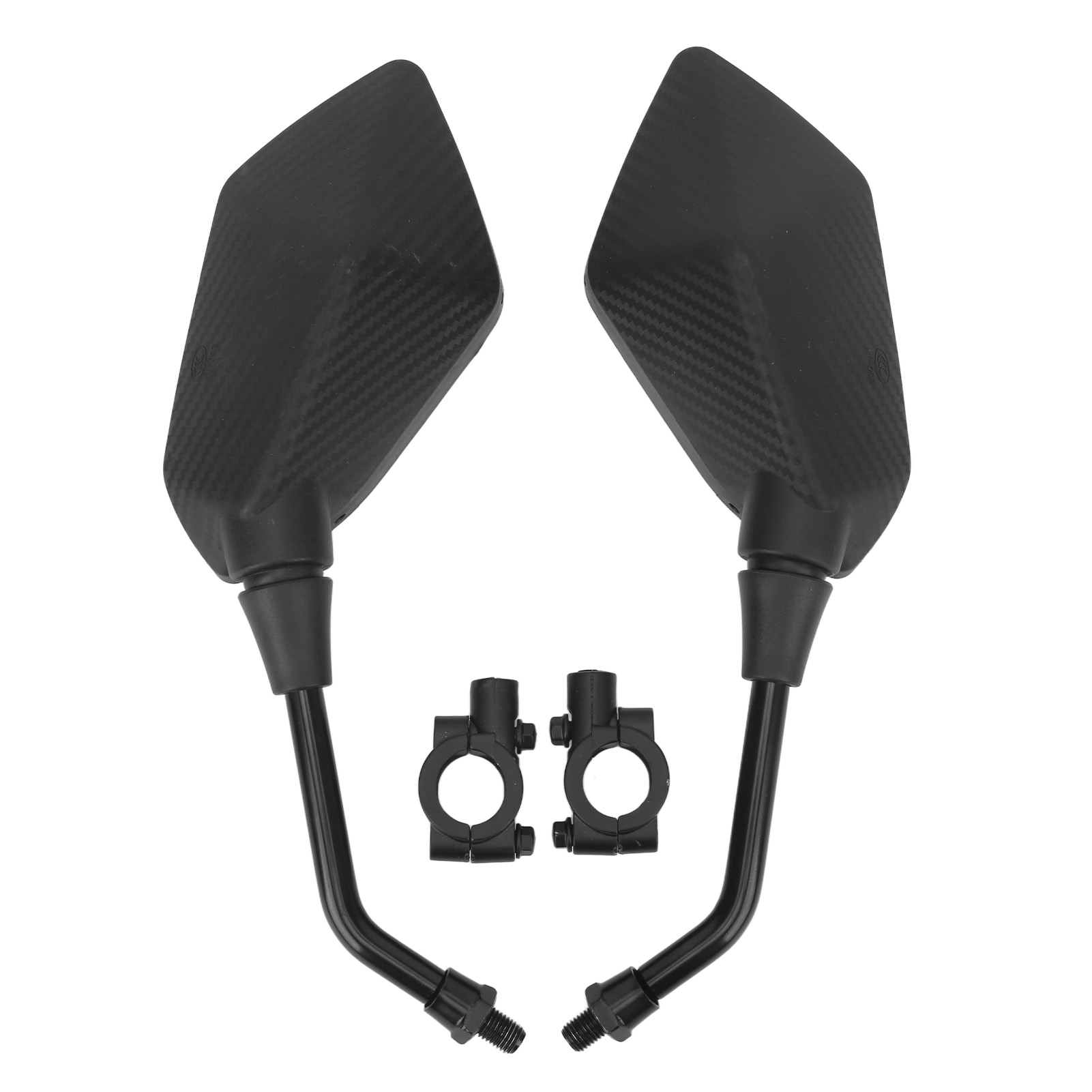Carbonfaser-motorradspiegel, 2er-set, Universeller 22-mm-lenker Für Quad Und Roller