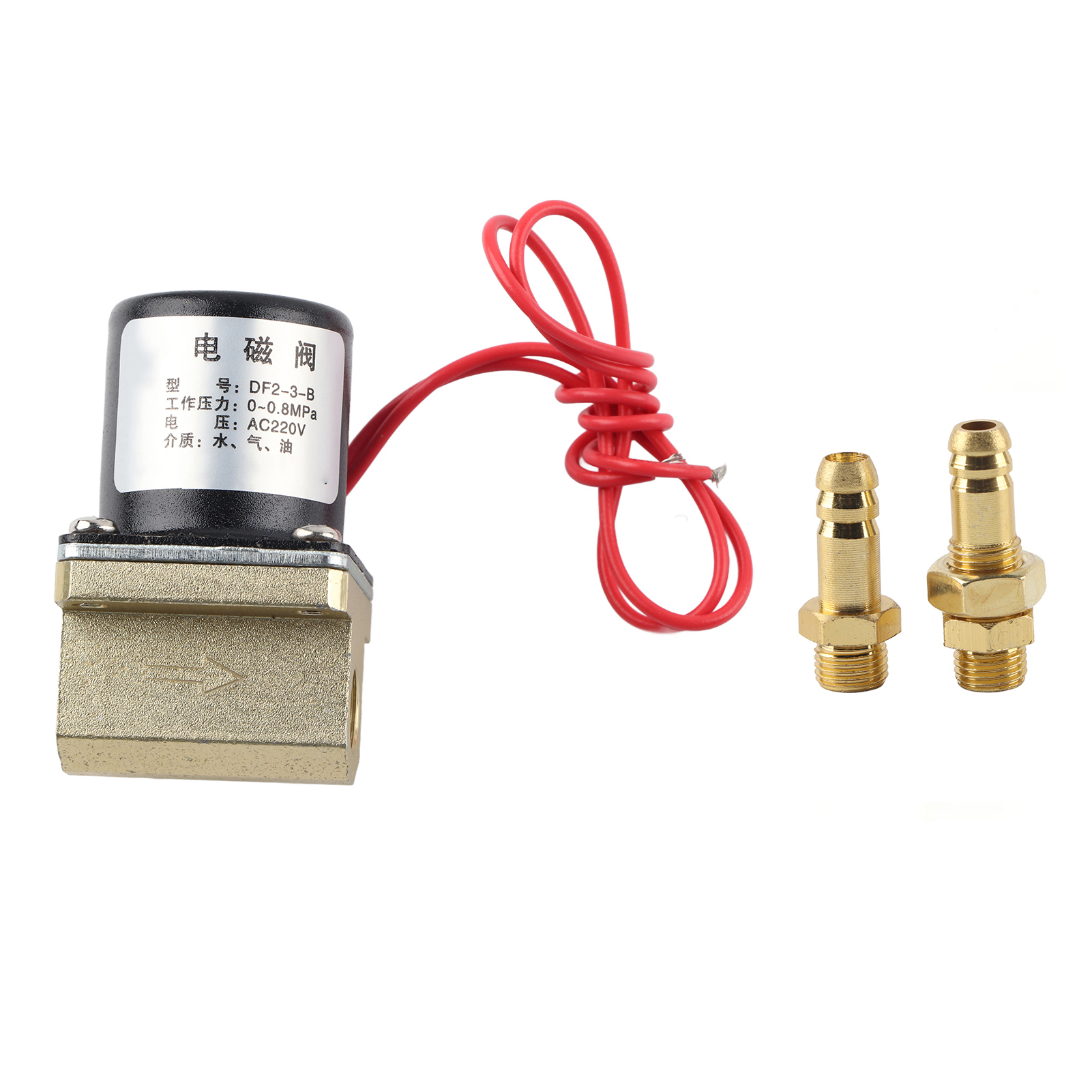 Schweißmagnetventil 00,8 Mpa Für Wasser, Gas, Aron Co2, G1/8'' (ac220v)