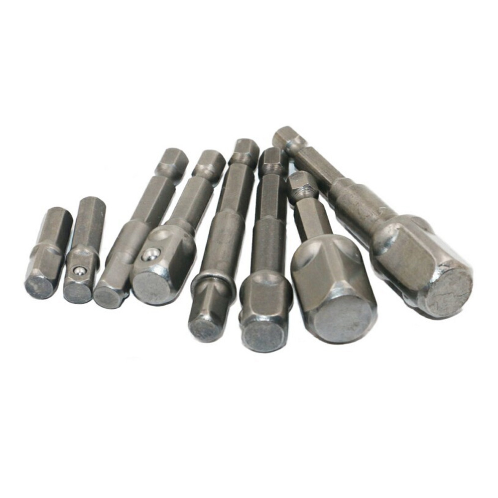 Steckschlüssel-adapterset, Schlagschrauber, Schraubendreherbits, 1/4-zoll-, 3/8-zoll- Und 1/2-zoll-verlängerungen, Handwerkzeugadapter (8-teilig)