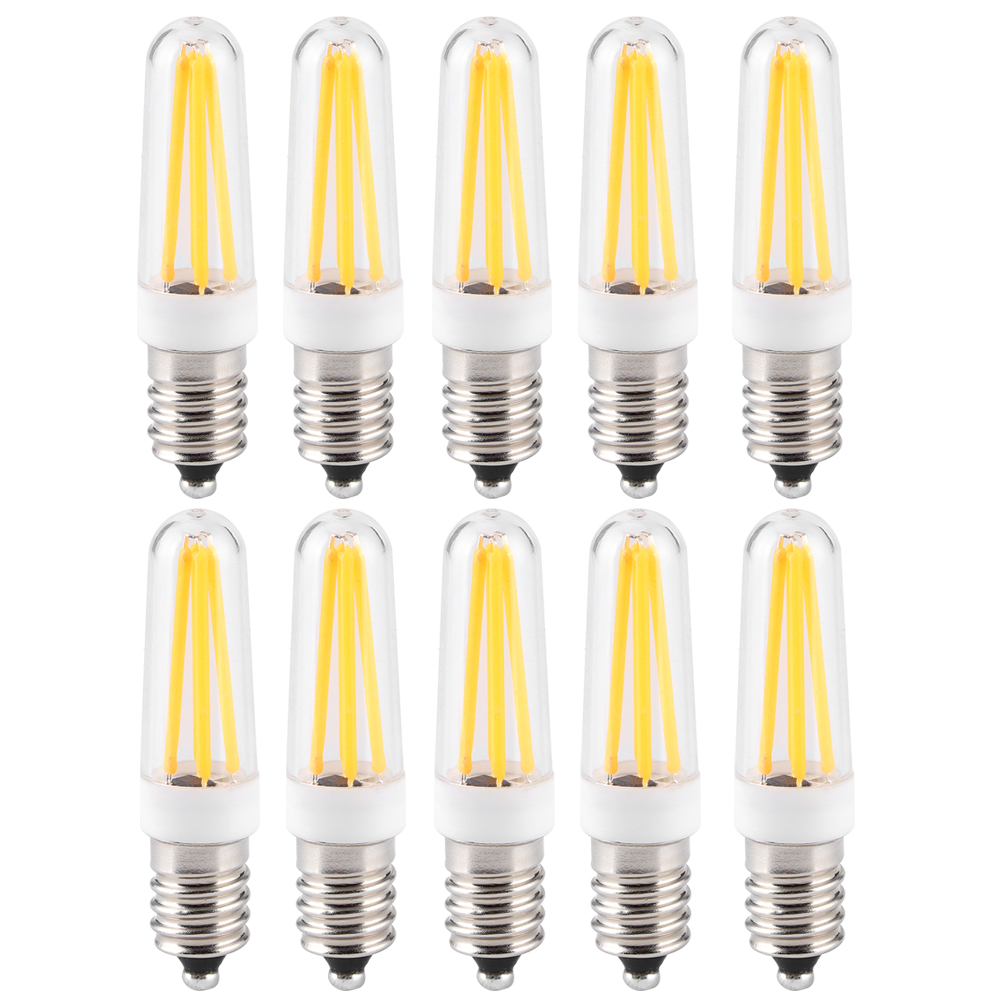 Miniatur-led-lampe E14, Dimmbar, 3 W, 230 V Wechselstrom, Für Zuhause, Auto, Möbel, Hotelbeleuchtung, 10er-packung.