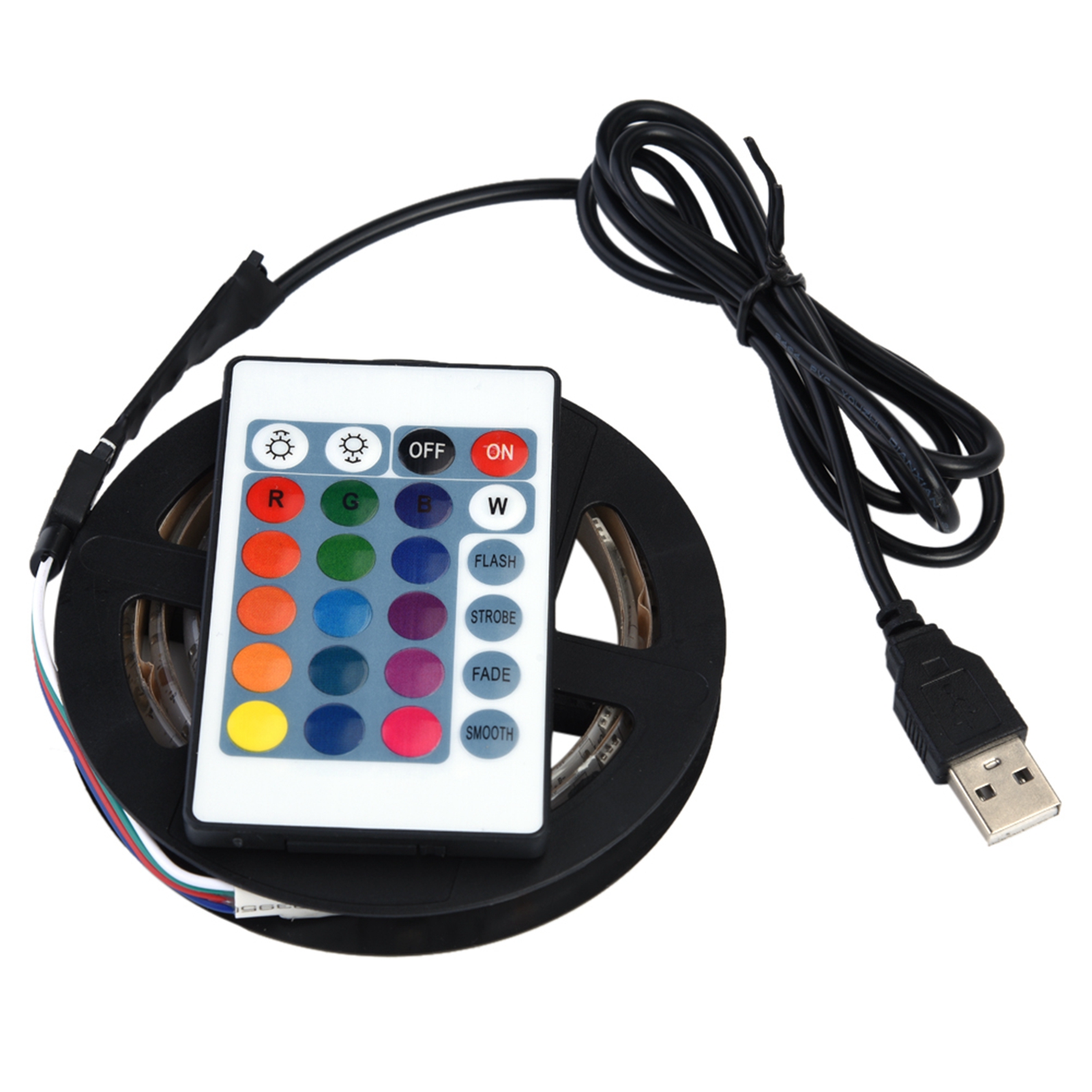 5050 Rgb-led-streifen, 5 V Dc, Usb, Wasserdicht, Flexibel, Für Tv-hintergrundbeleuchtung, 1,30 M