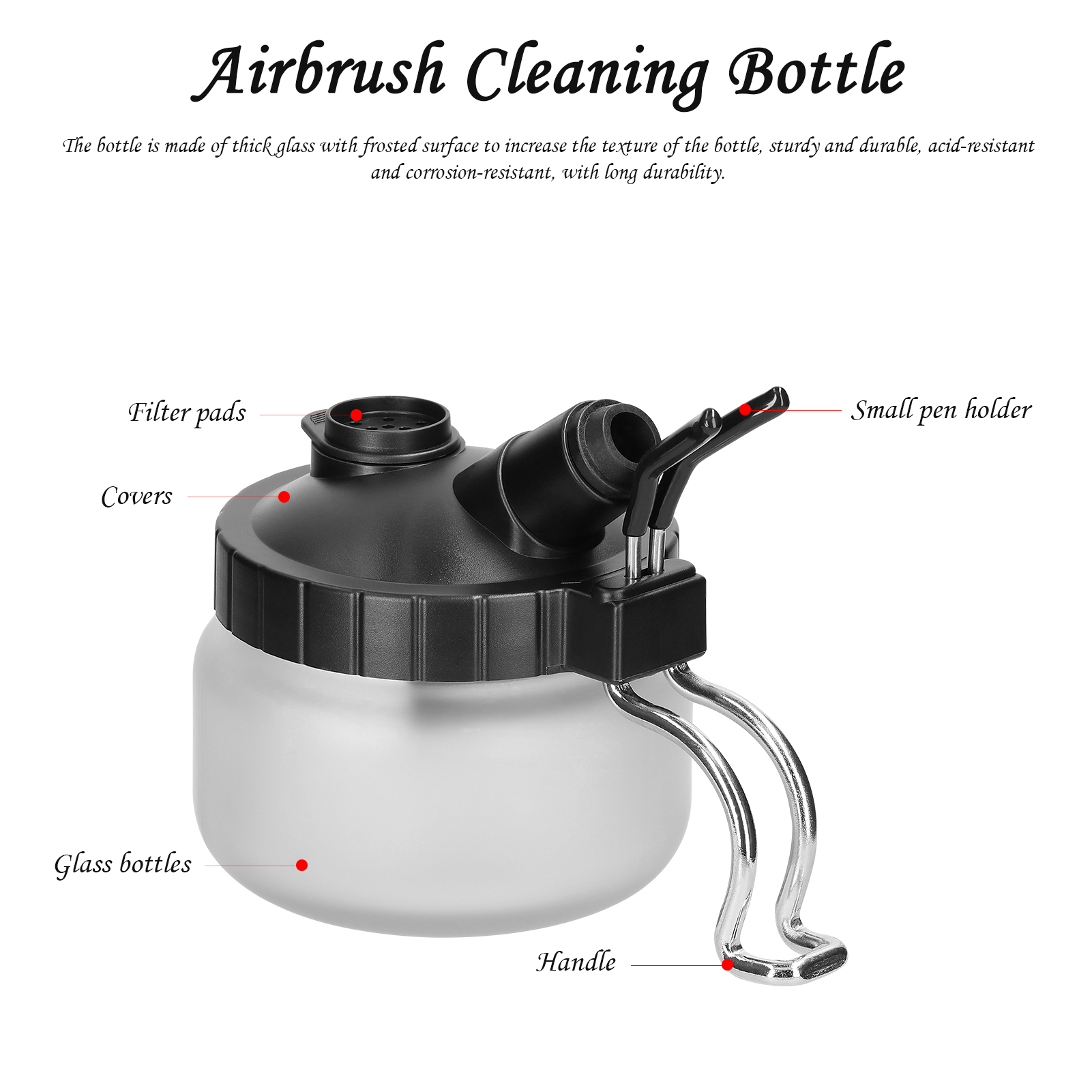 T62 Airbrush-reinigungsflasche, Multifunktionswerkzeuge, Nagelschablone, Waschmaschine, Auffangbehälter Für Gebrauchte Lösungsmittelfarbe