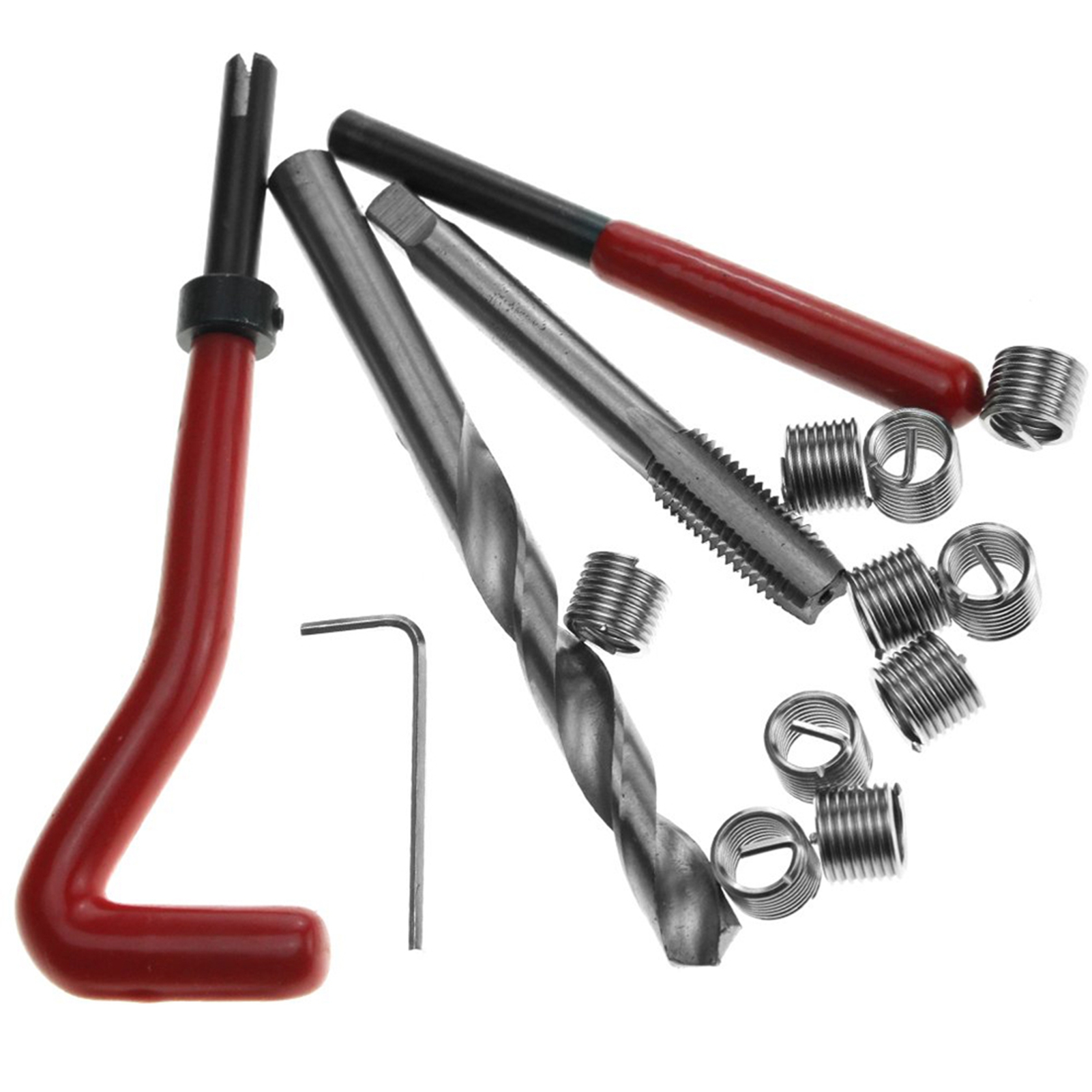 Metrisches Gewindereparaturset M5 M6 M8 M10 M14, Helicoil Car Pro Coil Tool 1.0, 20 Stück