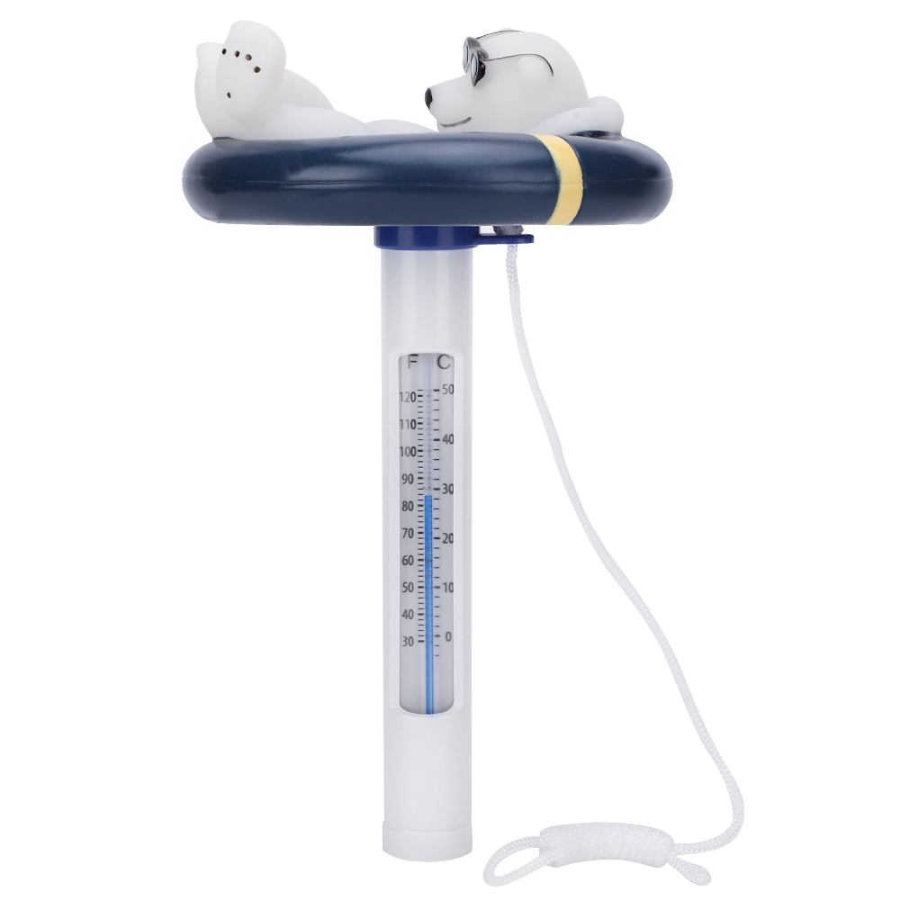 Schwimmendes Thermometer Im Bären-design, Wassertemperaturanzeige Für Schwimmbäder, Whirlpools Und Fischteiche