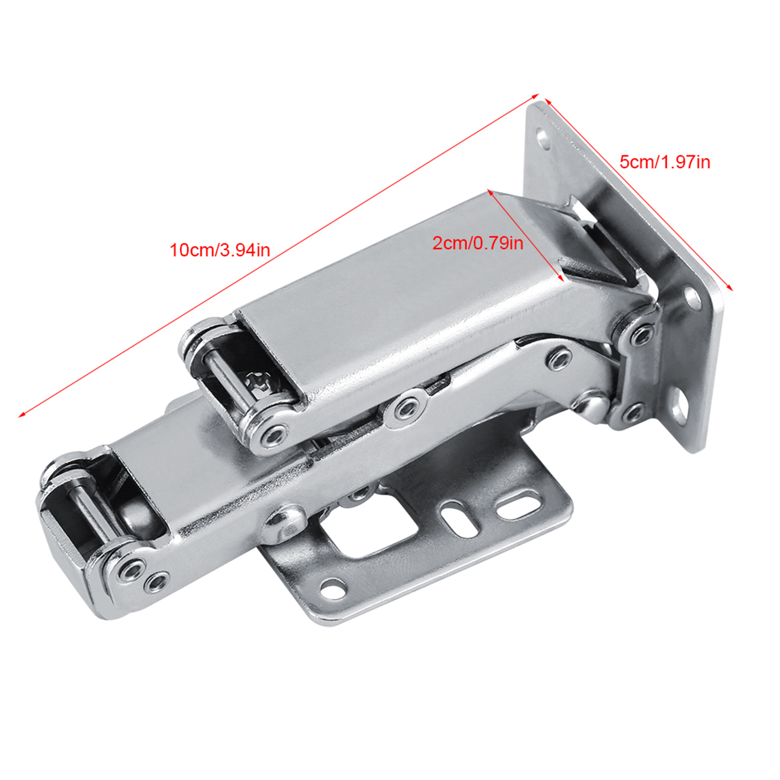Hydraulisches 170-grad-scharnier Für Möbel- Und Schranktüren, Dicke Türblätter Mit Sanftem Und Langsamem Schließmechanismus