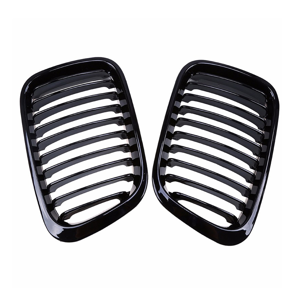 2 Ersatz-frontstoßstangengrillteile Im Rennsport-stil Für Bmw E46 4-türer 1998-2001