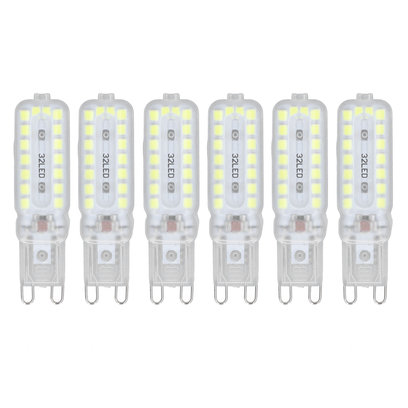 G9 7w Led-lampen, Dimmbar, 360° Abstrahlwinkel, Ersatzlampen Für Wandleuchten, Schreibtischlampen Und Schränke, Weiß, 220–240 V, 6er-pack