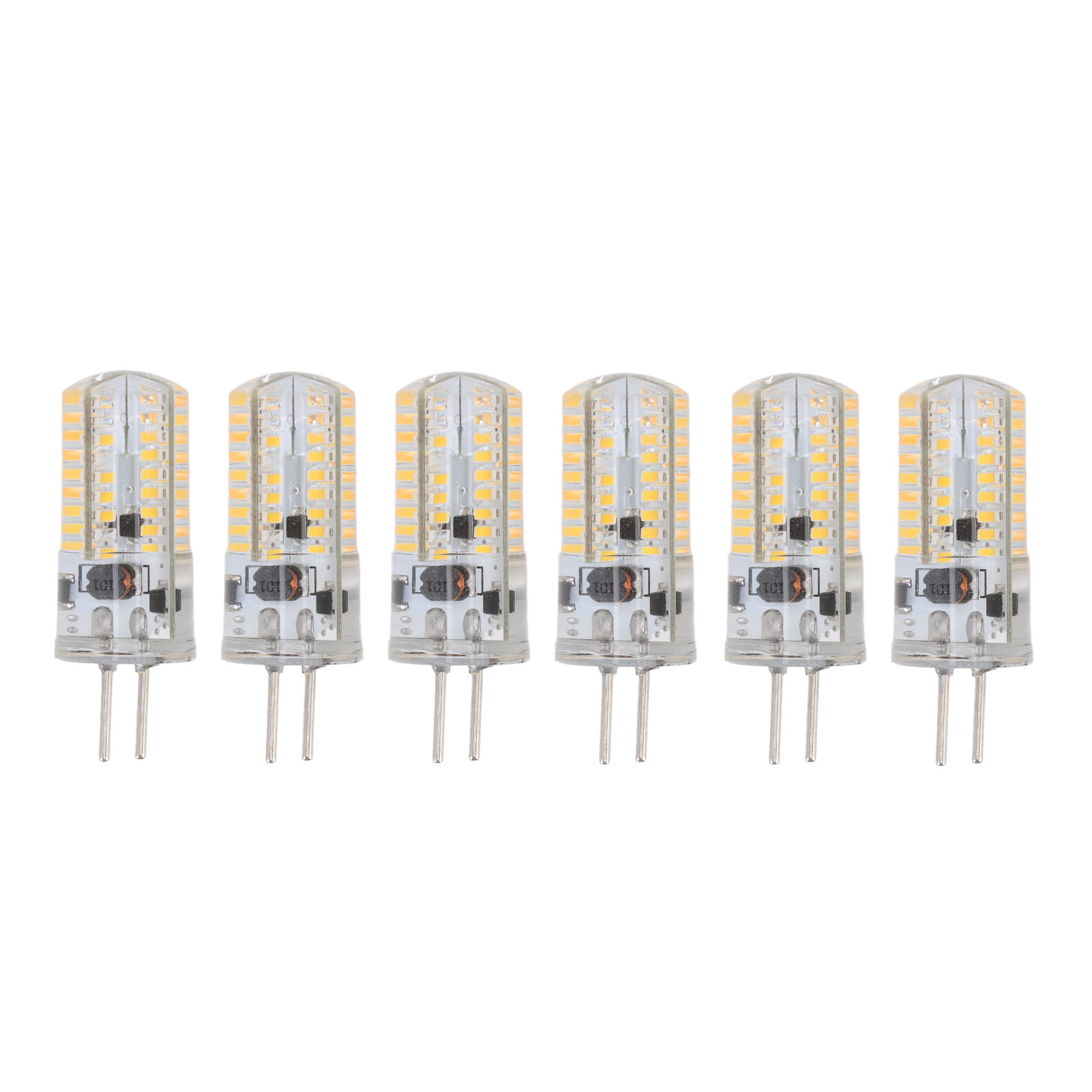 Gy6.35 Led-lampen, 6er-pack, 5 W, 12 V Wechselstrom, Warmweiß (2700–3000 K Oder 6000–6500 K), 500 Lm, 72 Leds, Für Büro- Und Wohnbeleuchtung