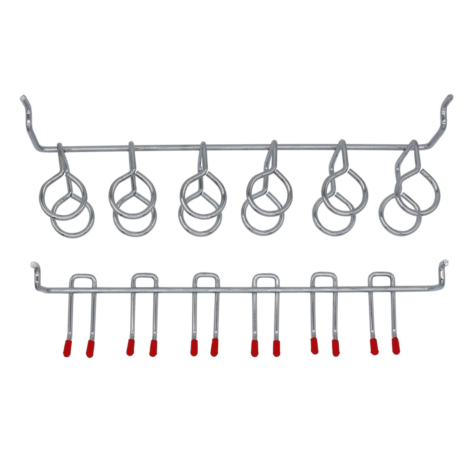 Set Mit 114 Metallhaken Für Lochwände, Inklusive Verriegelungssystem Und Aufhängezubehör.