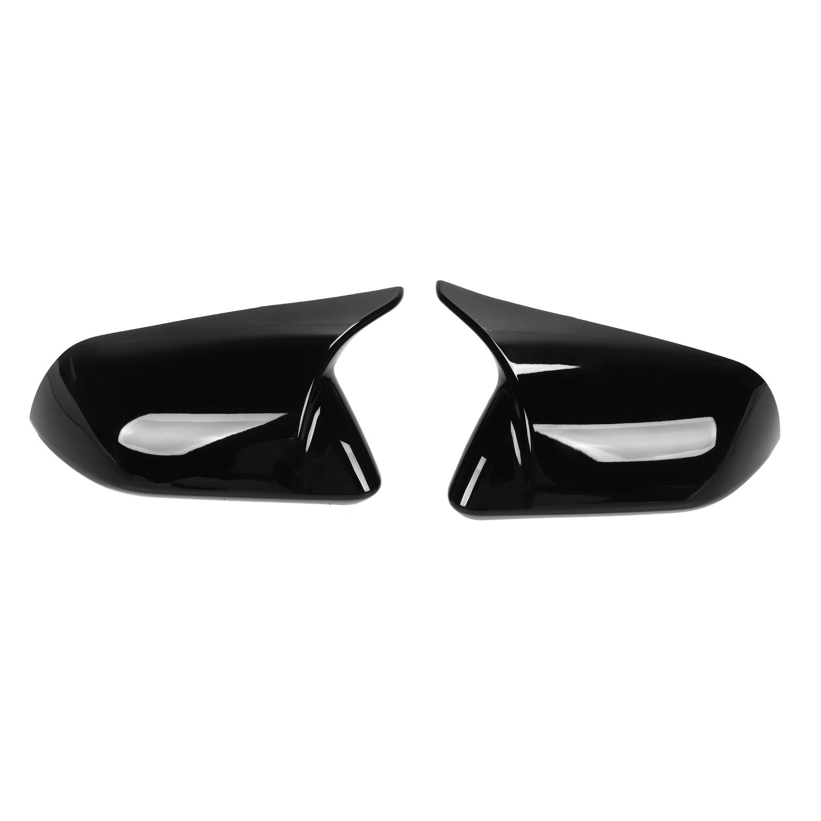 Außenspiegelkappen (links Und Rechts), 2-teilig, Im Hupen-design, Für Ford Mustang 2015–2022, Glänzend Schwarz