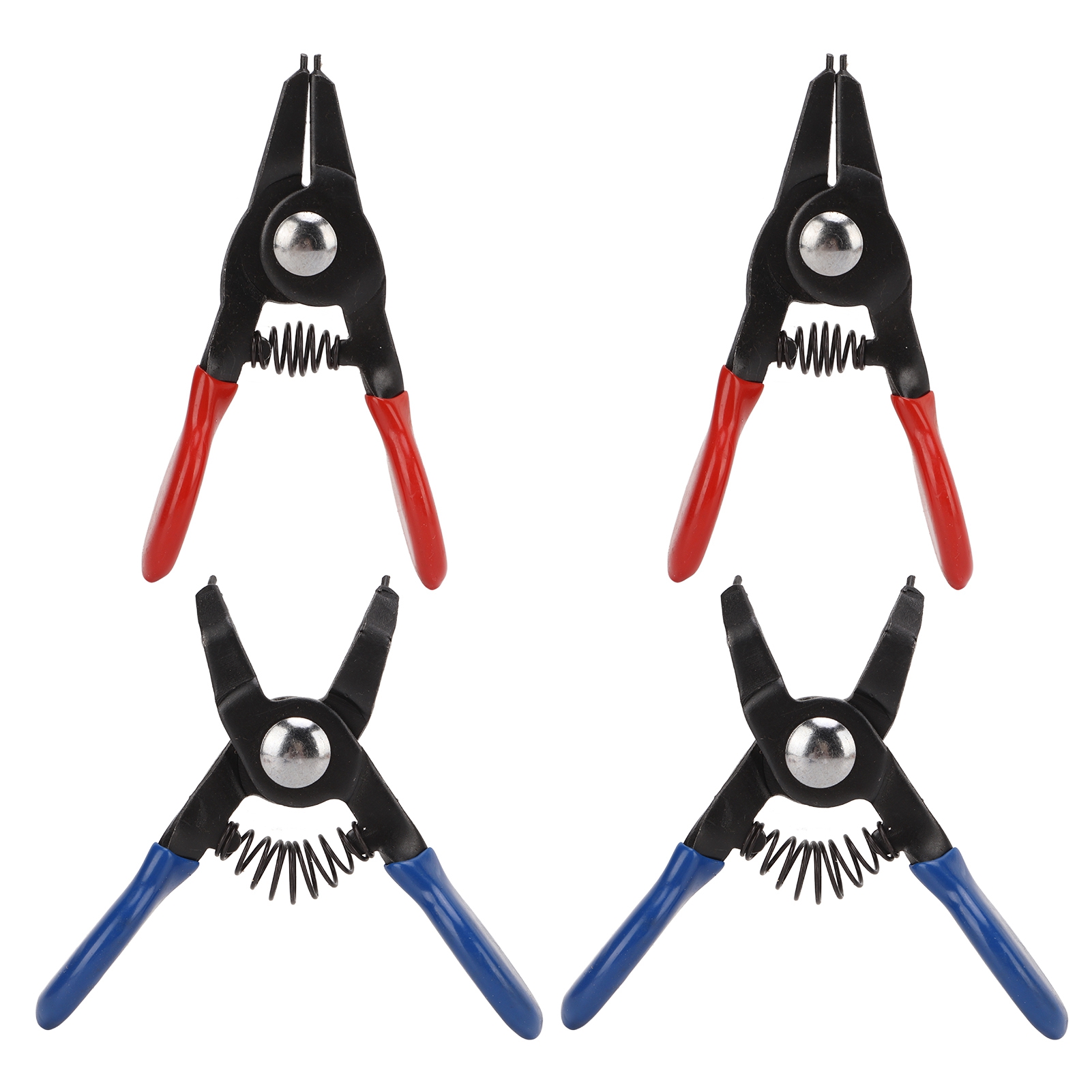 Set Mit 4 Mini-sicherungsringzangen, Universell, Aus Metall, Federbelastet, Langlebig Für Innen- Und Außensicherungsringe