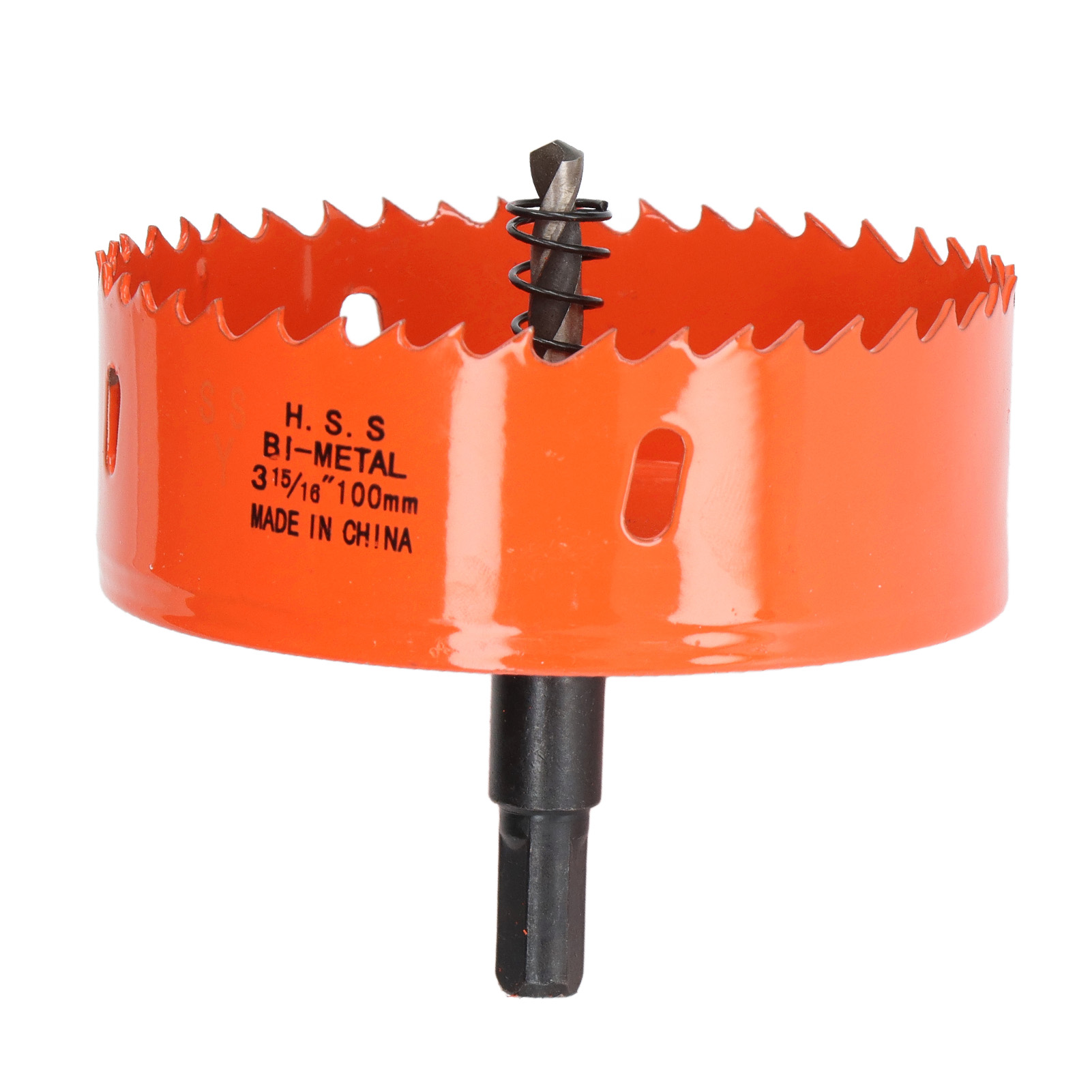 Hss-bimetall-lochsäge Mit Robustem Dorn Für Cornhole-bretter, Holz, Pvc, Metall, Elektrische Bohrmaschinenteile 3 15/16 Zoll (100 Mm)