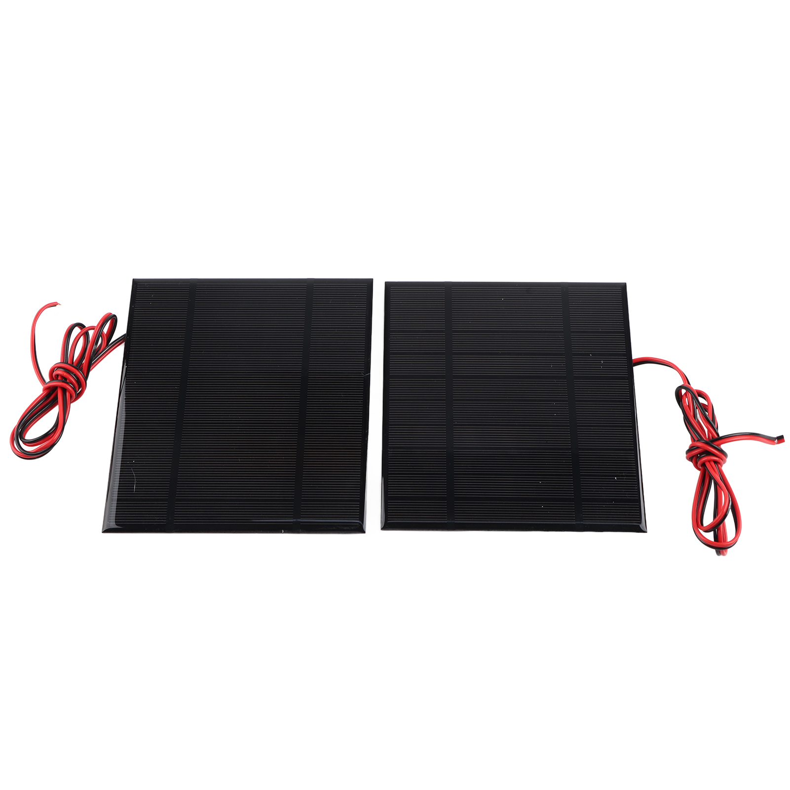 2 Stück Dc5v 500ma Solarmodul, Polykristallines Silizium Mit 100cm Kabel