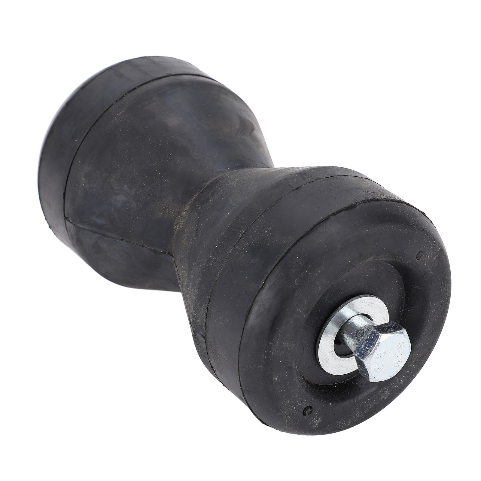 Stoßdämpfende Rolle (95 Mm) Für Bootstrailer, Schwarze Gummiglocke, Robustes Werkzeug Für Yachten