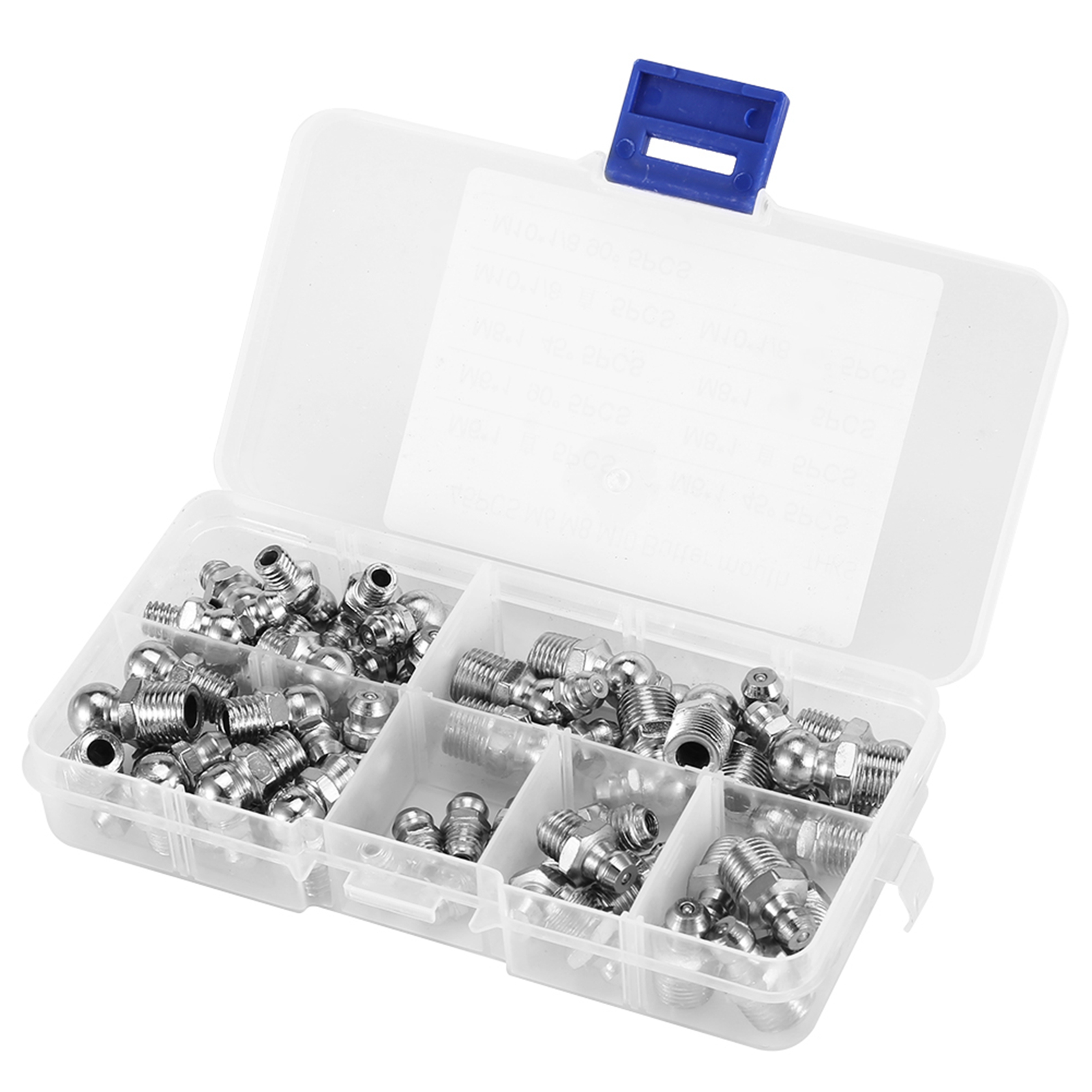 Zerk Sortiment An Robusten Schmiernippeln Aus Messing Und Metall M6/m8/m10, 45-teilig