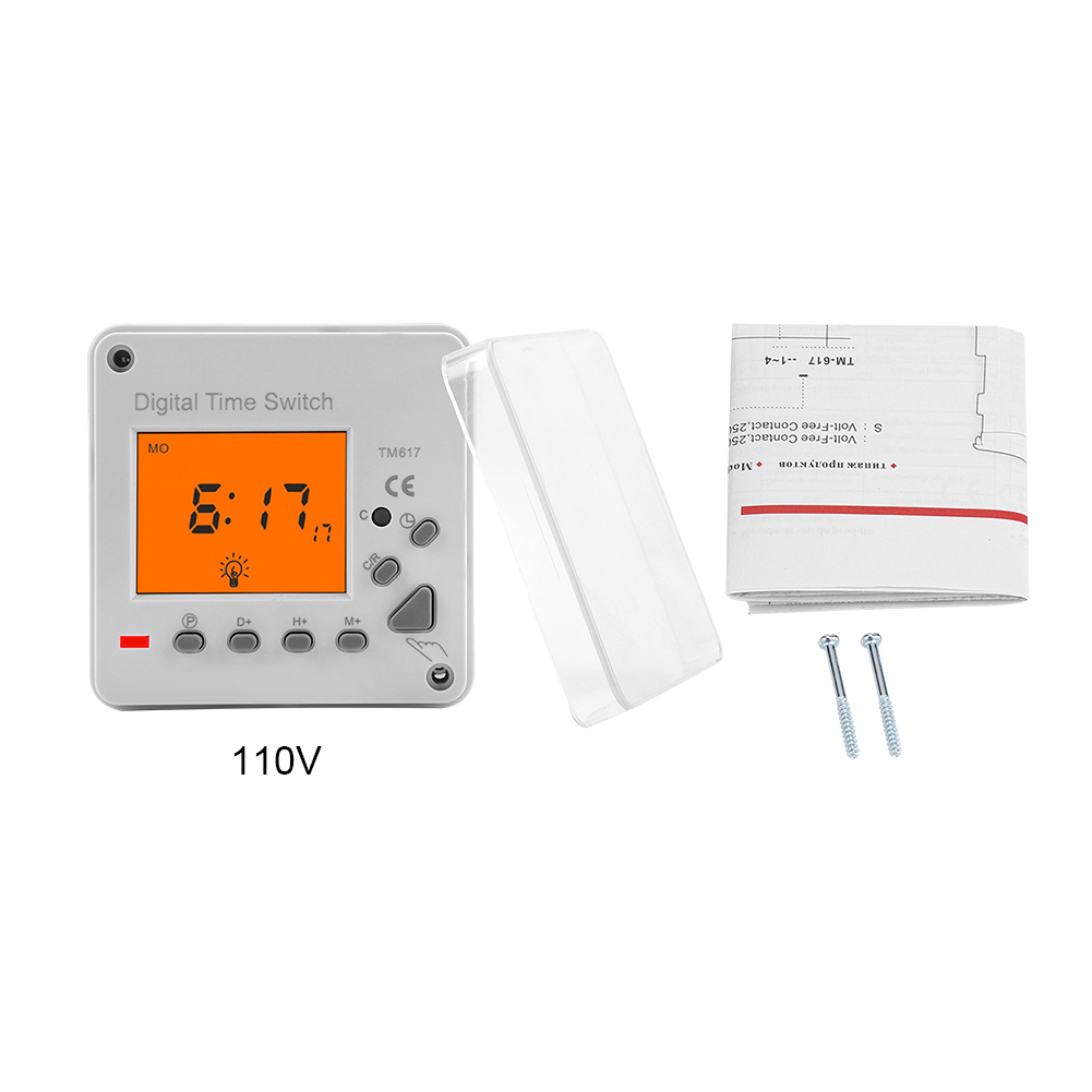 Langlebiger Elektrischer Digitaler Programmierbarer Timer Mit Hintergrundbeleuchtetem Display (220 V)