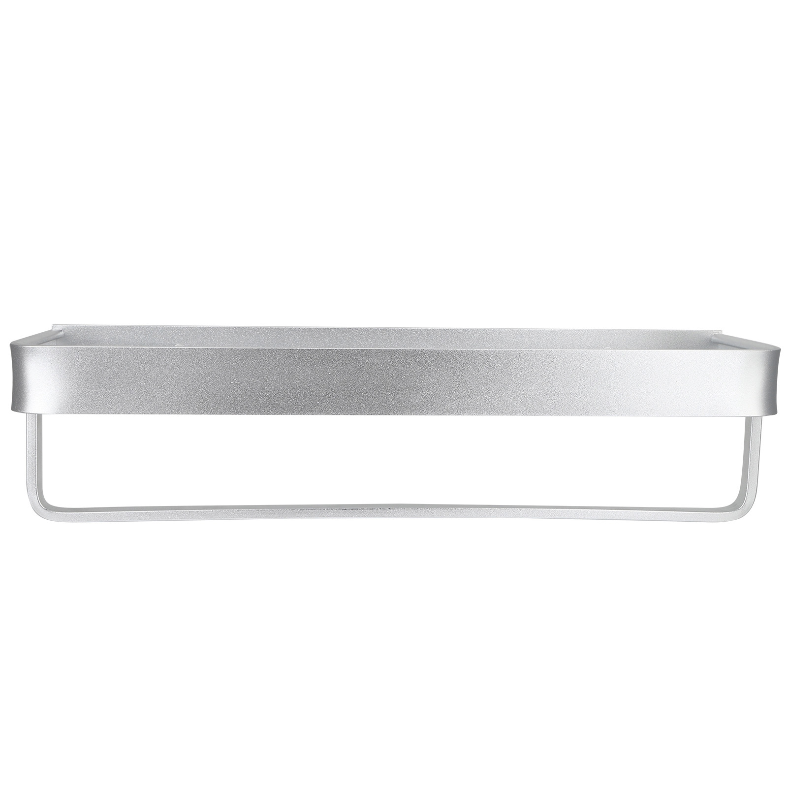 Wandmontiertes Badezimmerregal Aus Aluminium Für Die Dusche, Mit Einstufigem Shampoohalter (50 Cm) Und Aufhängestange.