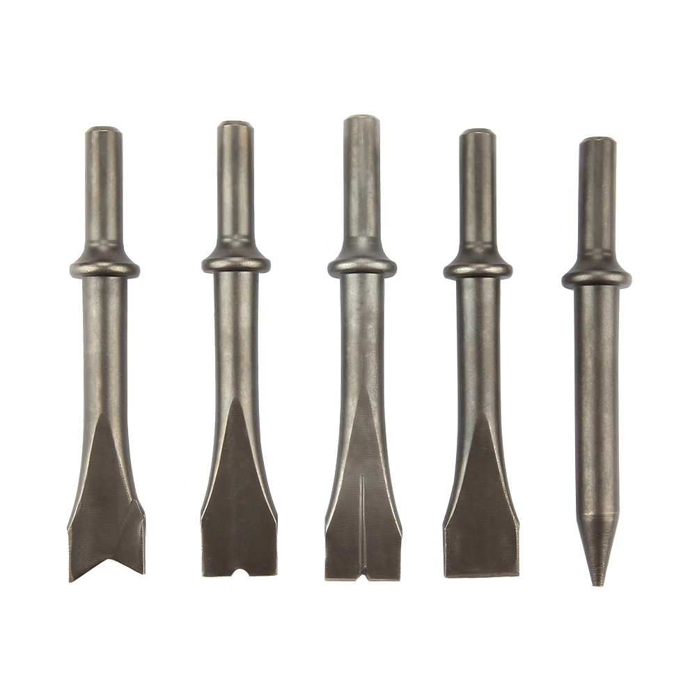 Satz Mit 5 Druckluftmeißeln Mit Druckluftspitze Für 150/190/250 Mm