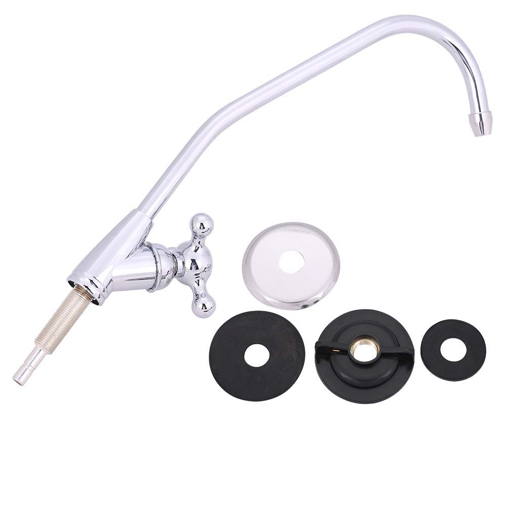 Küchenarmatur Aus Zinklegierung (1/4 Zoll), Verchromt, Mit Umkehrosmose-wasserfilter