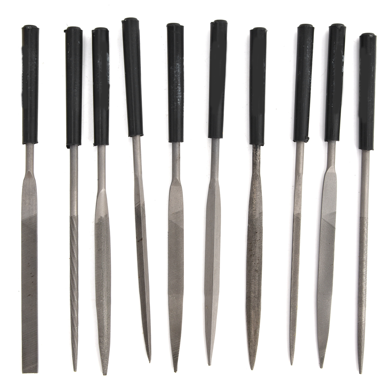 Set Aus Nadelfeilen, Mini-schmuckfeilen Mit Einseitiger Schneide Aus Kohlenstoffstahl Zum Glätten Von Metallelementen, 4 X 160 Mm