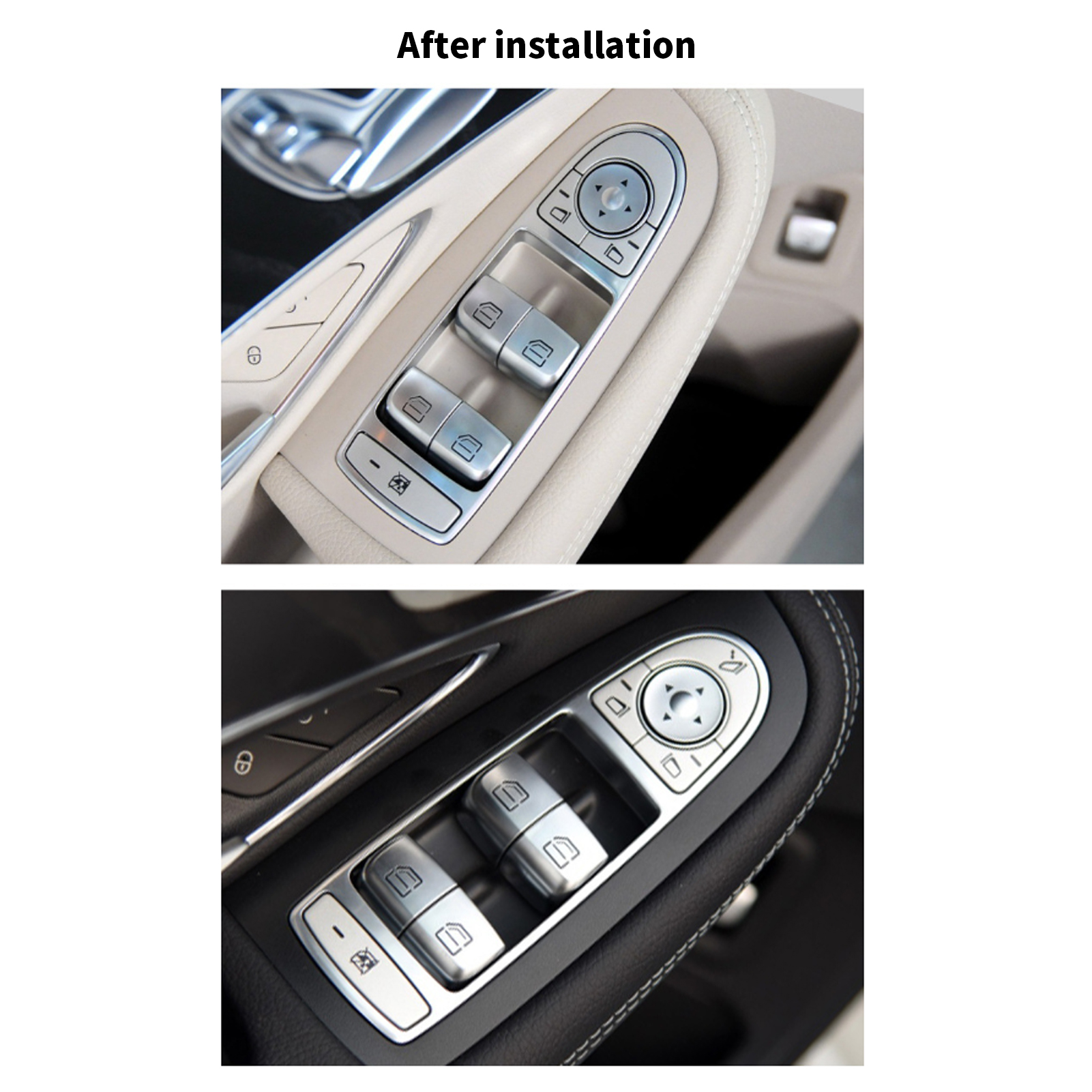 Ersatzabdeckung Für Den Fensterheberschalter Hinten Rechts Für Mercedes-benz C-klasse Glc W205 W213 (2015–2023), Elektrische Steuerung, Druckknopf