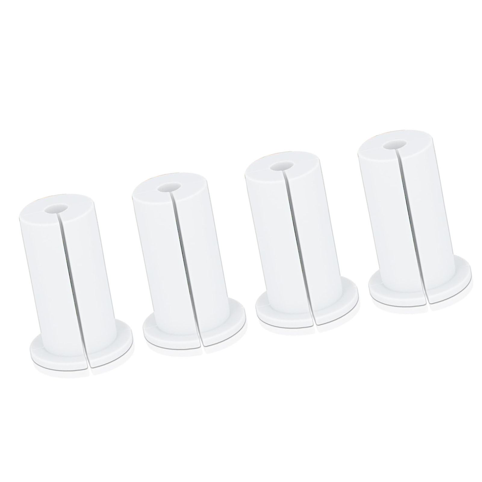 Weiße Ethernet-kabeldurchführungen, 4er-pack, 2,5 Cm (1 Zoll), Gummi-wanddurchführungen Für Den Innen- Und Außenbereich