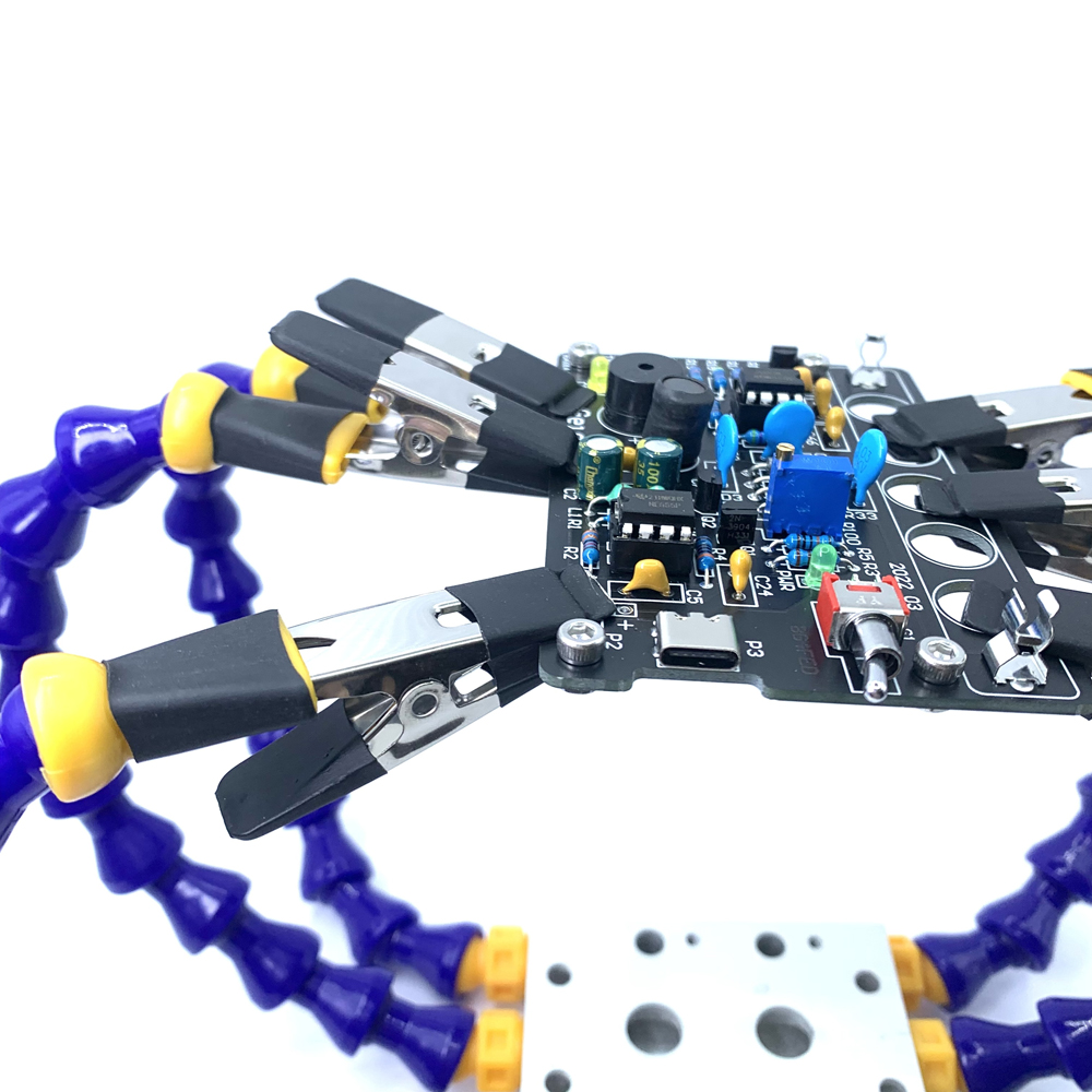Schraubstock Mit Flexiblem Arm, Lötkolbenhalter Aus Aluminiumlegierung, Universalwerkzeug Für Die Reparatur Von Leiterplatten Und Zum Löten.