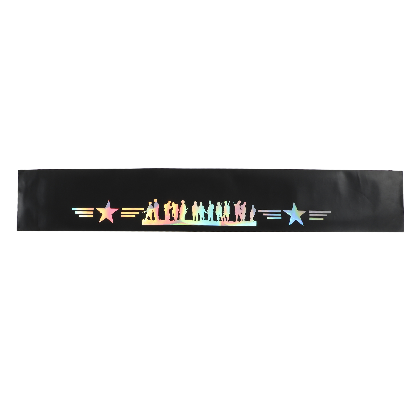 Universeller Reflektierender Aufkleber Für Die Windschutzscheibe, Kompatibel Mit Den Meisten Fahrzeugen, Sternenmuster, 130 X 21 Cm / 51,2 X 8,3 Zoll
