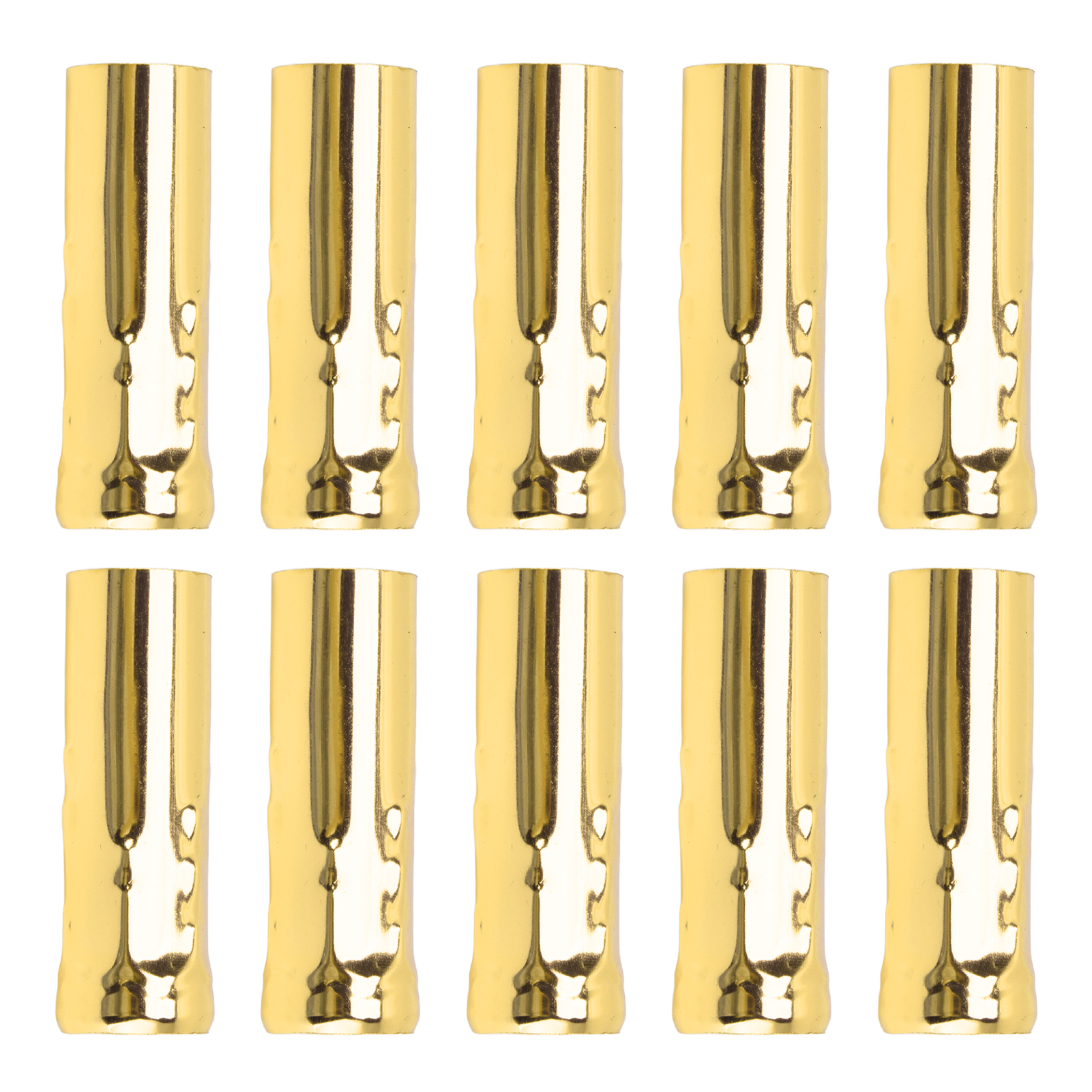 E14 Metallrohr Für Kerzenlampenfassung, Beleuchtungszubehör, 25 X 80 Mm Sockel, Goldfinish Durch Elektrophorese, Packung Mit 10 Stück.