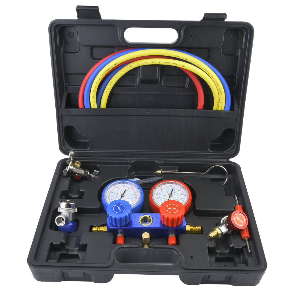 Diagnosegerät Für Klimaanlagen/kälteanlagen, Doppelmanometer, R22/r134a-ventilbaugruppe