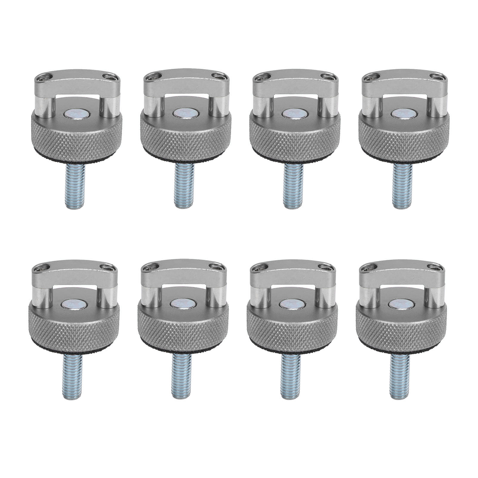Gerändelte Schnellverschlussschraube Für Hardtop, Aus Stahl Und Aluminium, M8, 1,25-gewinde, Integrierter D-ring Für Bronco 2- Und 4-türer, Silber, 8er-packung