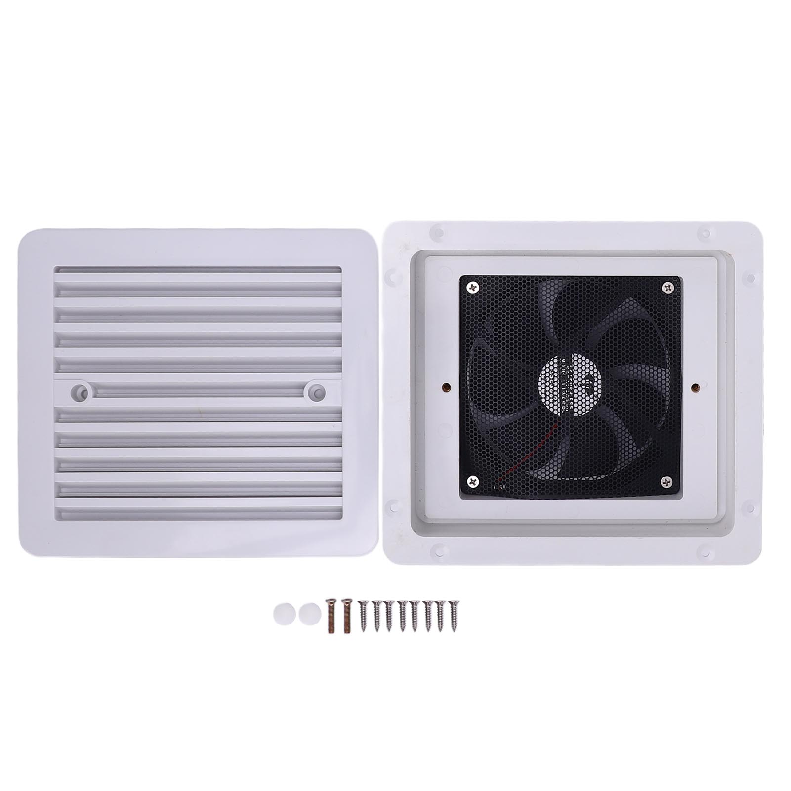 Seitenlüfter Für Wohnmobile, 12 V, Unidirektional, Leise, Für Wohnwagen, Anhänger, Boote, Freizeitfahrzeuge, Yachten, 20,3 X 18,2 Cm