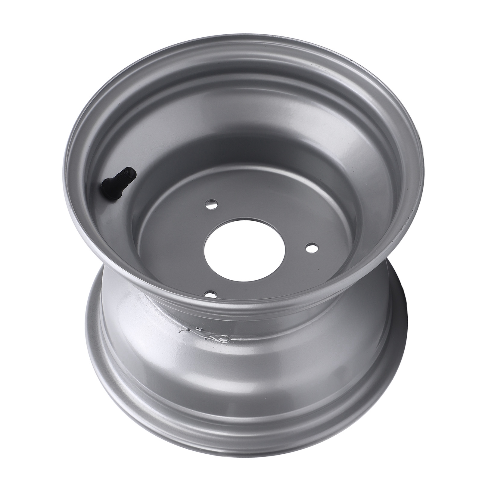 Hochfeste Mountainbike-felge Aus Aluminiumlegierung 18x9.50-8, 8-zoll-nabe Für Go-karts, Golfwagen, Silber, Drei Löcher (lochabstand: 78 Mm/3.07 Zoll)