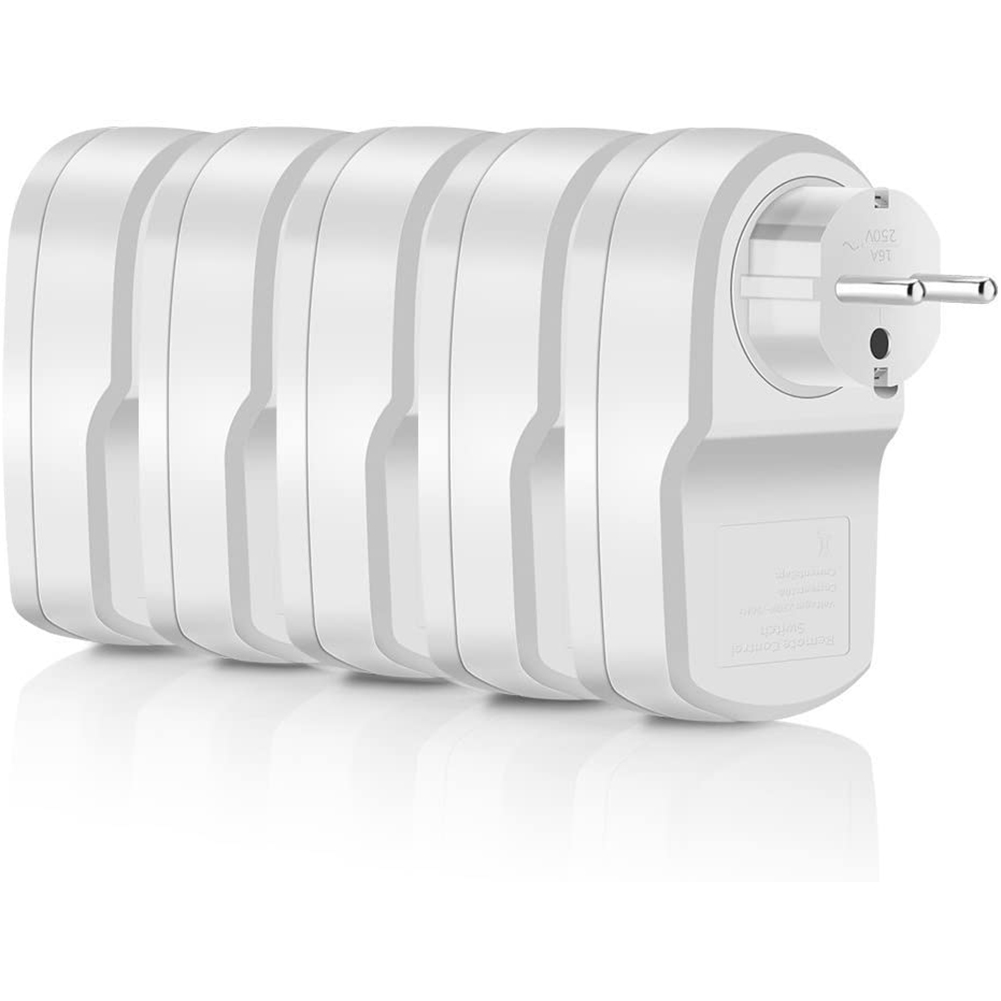Intelligente Steckdose, Fernbedienbar, Langlebig, 230 V – 50 Hz, Weiß, 2–5 V Sicherheitsspannung, Für Büro Und Zuhause