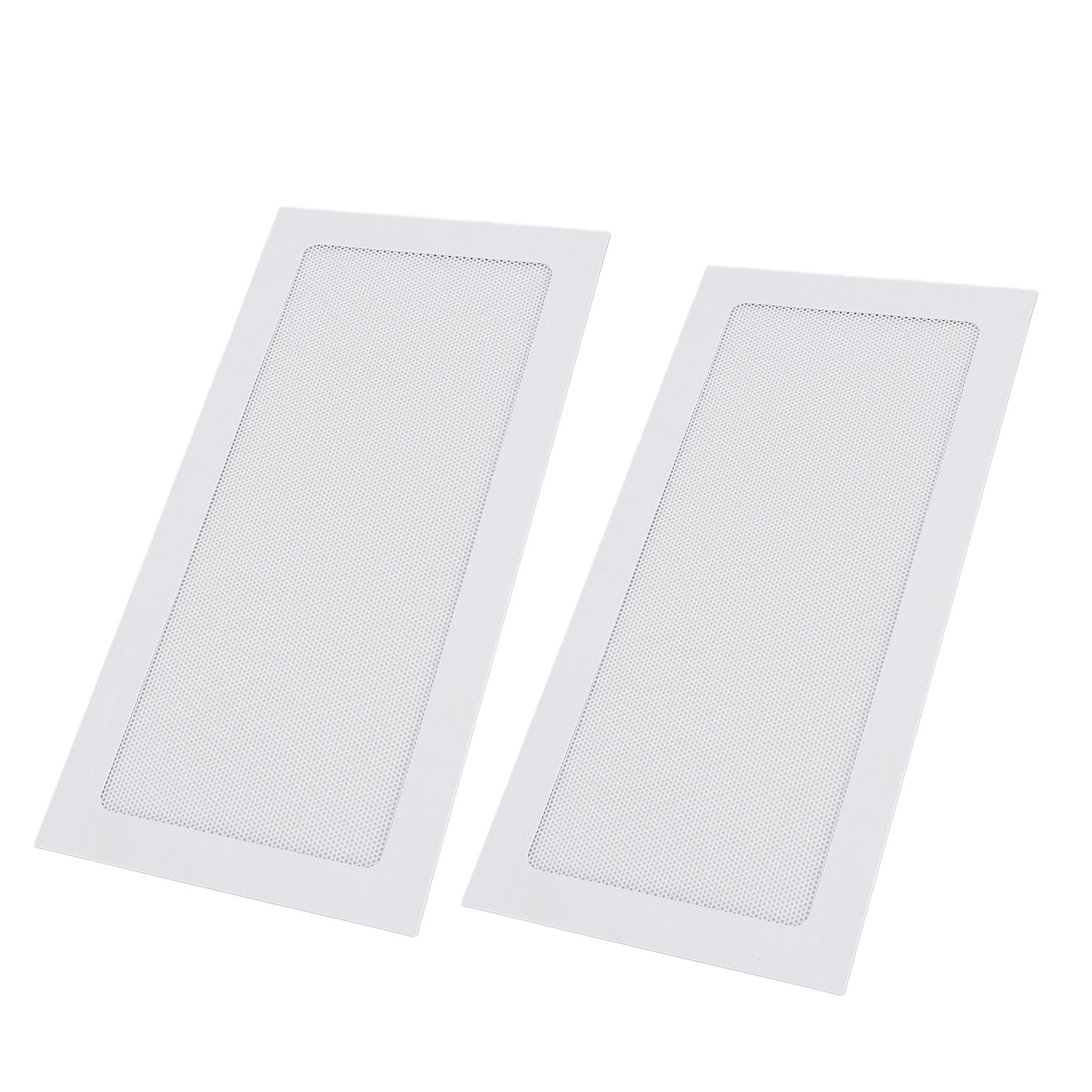 Staubfilter Für Computerlüfter, 2er-pack, Magnetrahmen, Polycarbonat-gewebe, Dünne Weiße Pvc-beschichtung