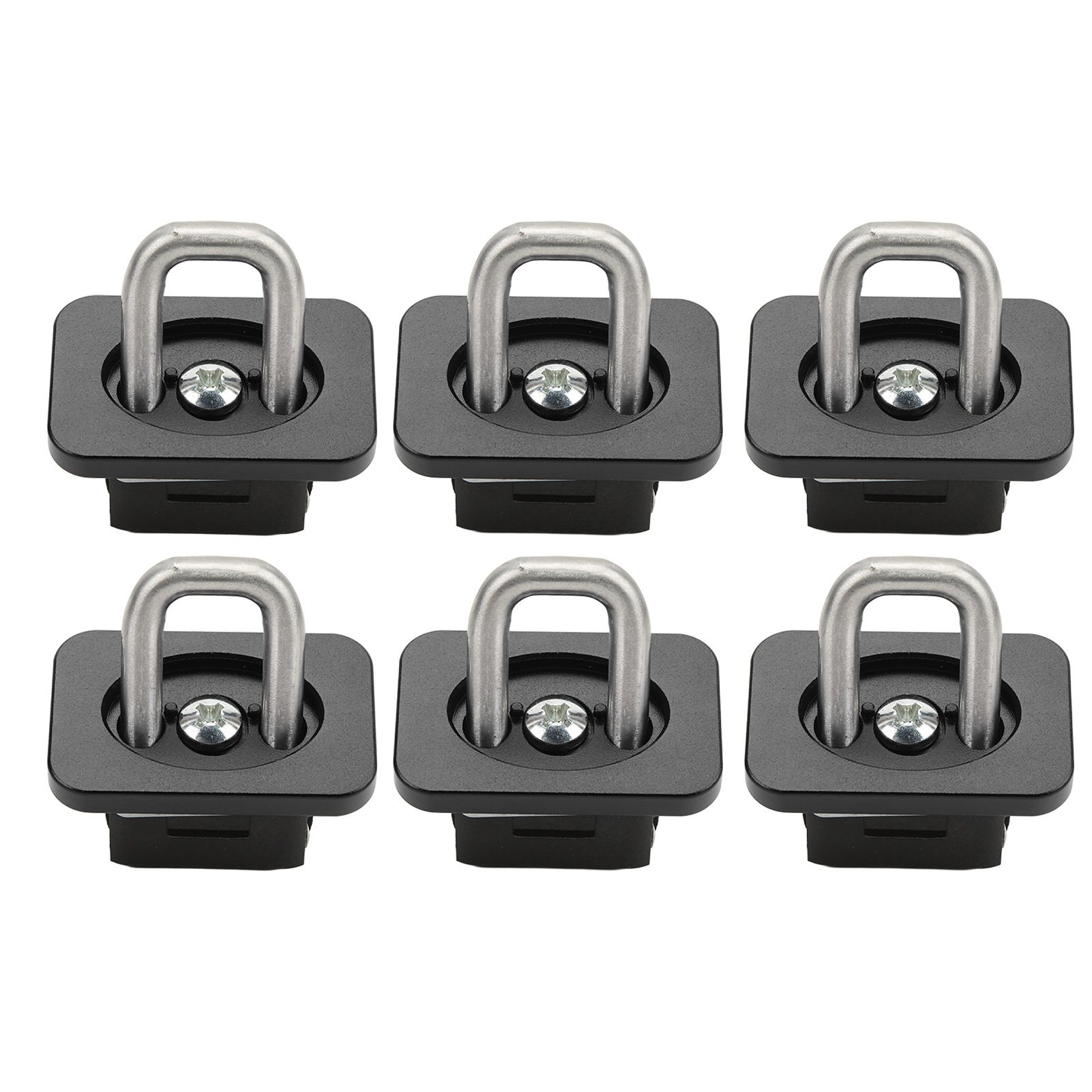 Zurrösen Für Die Ladefläche Von Pickups, Edelstahl, Tragfähigkeit 454 Kg (1000 Lb), Kompatibel Mit Chevy Silverado 2007-2021, Schwarz, 6er-set.