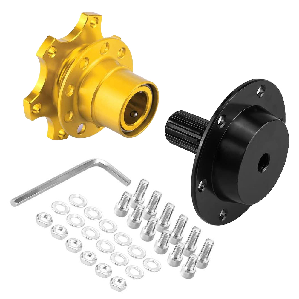 Schnellverschlussadapter, Lenkradnabenadapter-set Mit 3,15 Zoll Durchmesser, 6,6 Cm Hoch, Aus Aluminium Und Eisen, Komplett Für Pkw