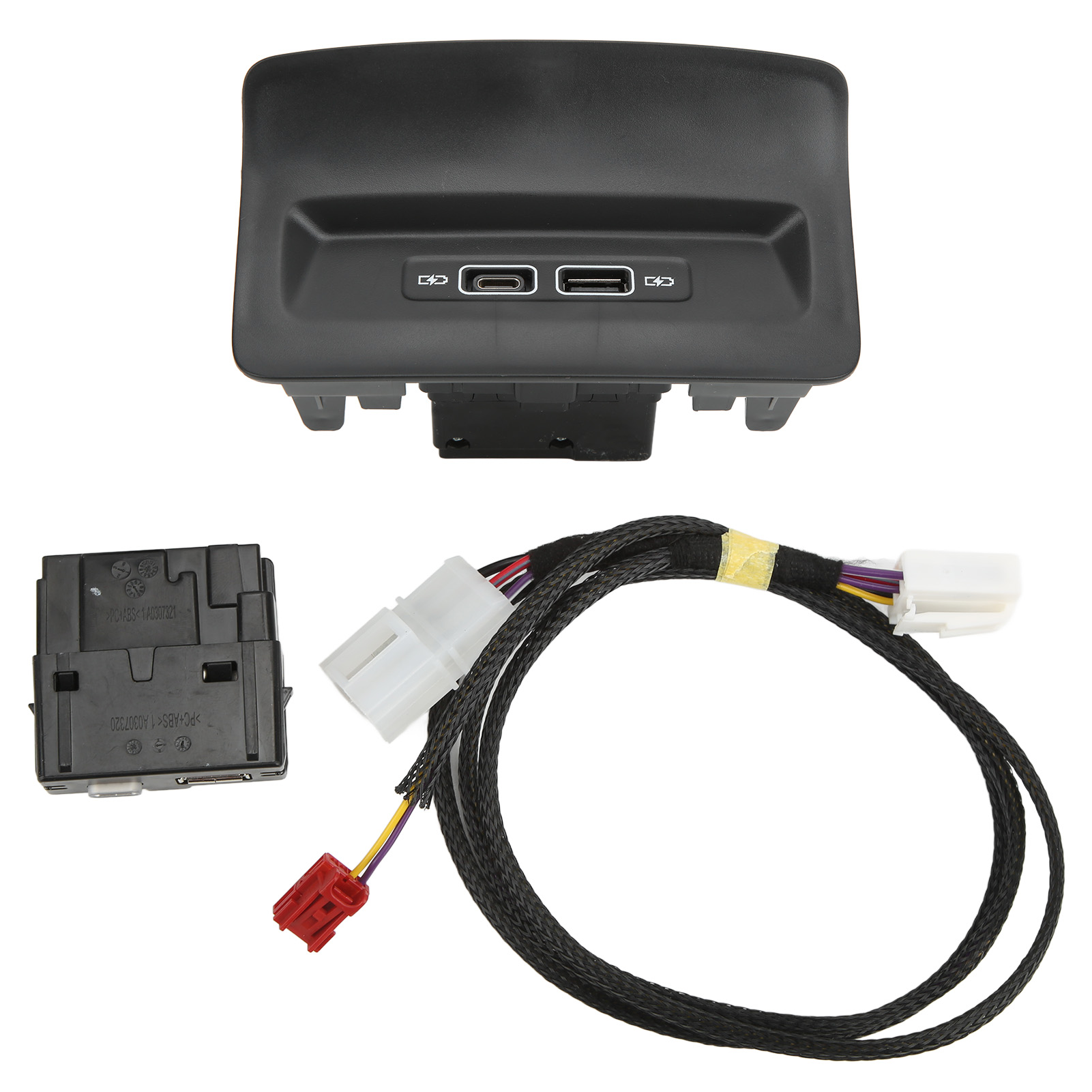 Schwarzer Usb-ladeanschluss Für Die Rückbank, Kompatibel Mit Kodiaq Karoq Ab 2017