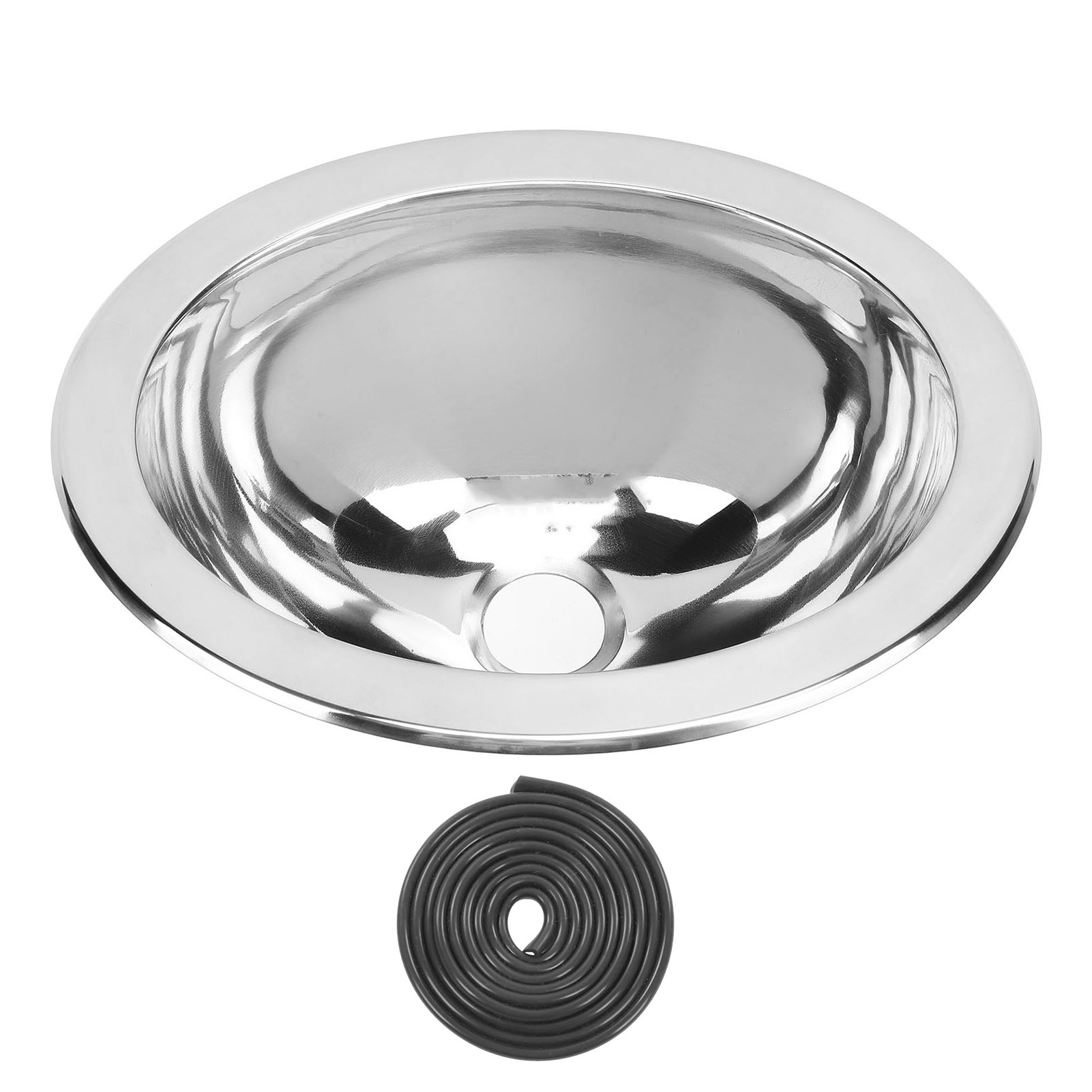 Einzelbecken-spülbecken 290 X 220 X 120 Mm, Poliertes Edelstahl-küchenspülbecken Mit 40-mm-abflussgarnitur Für Boot, Wohnwagen, Wohnmobil, Badezimmer